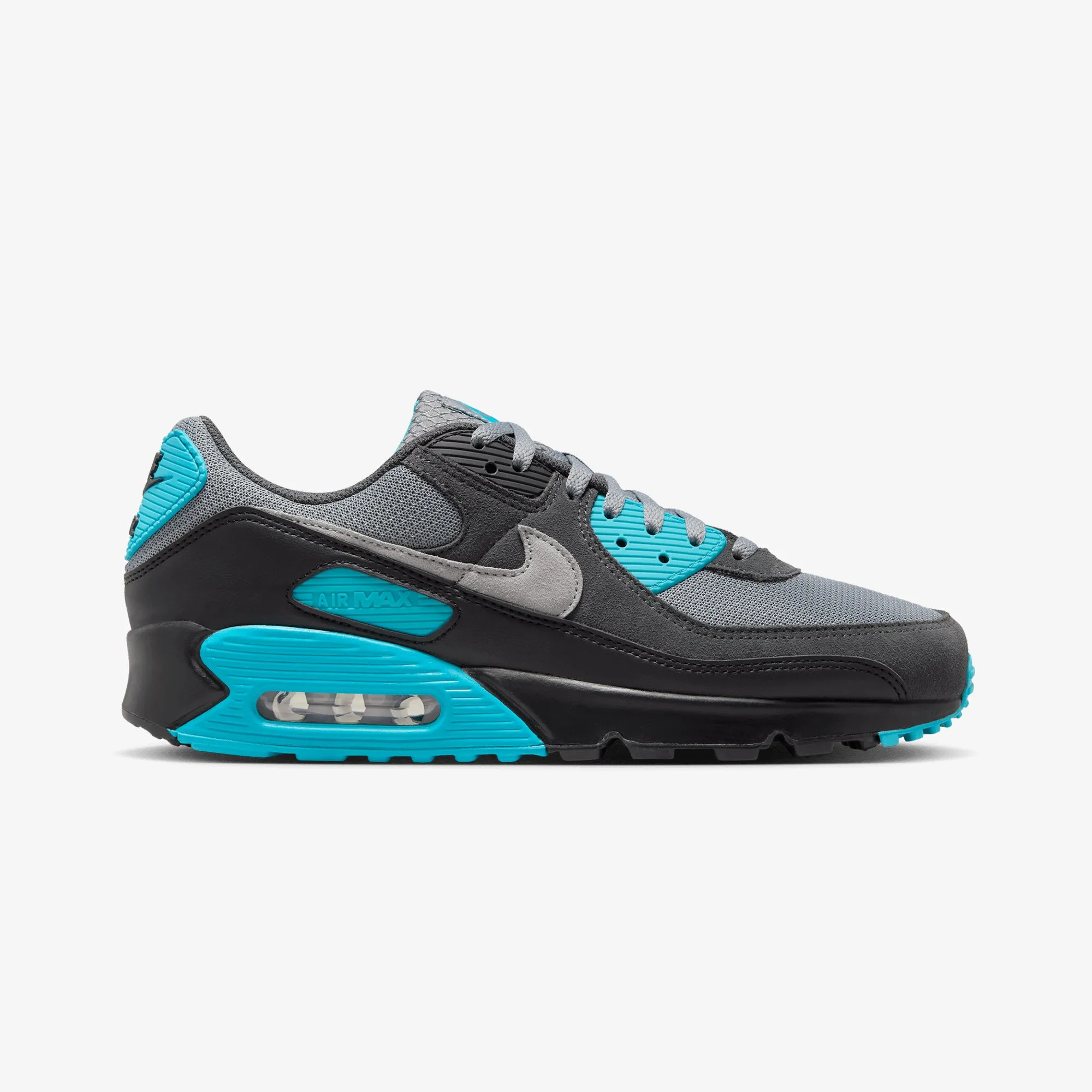 Quick Release Tongue Sporty Fit Nike | AIR MAX 90 { COOL GREY/WOLF GREY-DUSTY CACTUS-BLACK