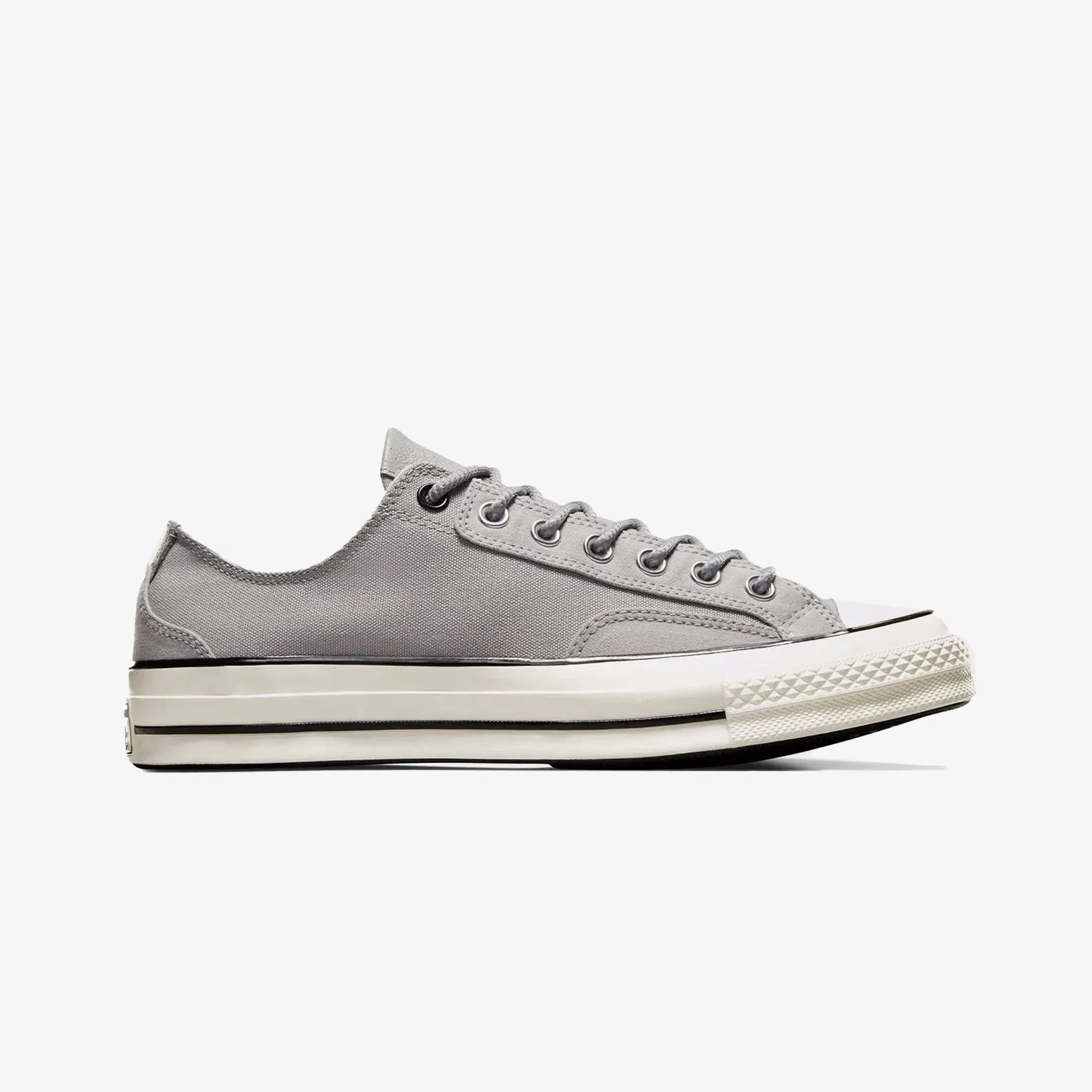 Exclusive Look All-Day Wear Converse | CHUCK 70 CANVAS & LEATHER { GRAY