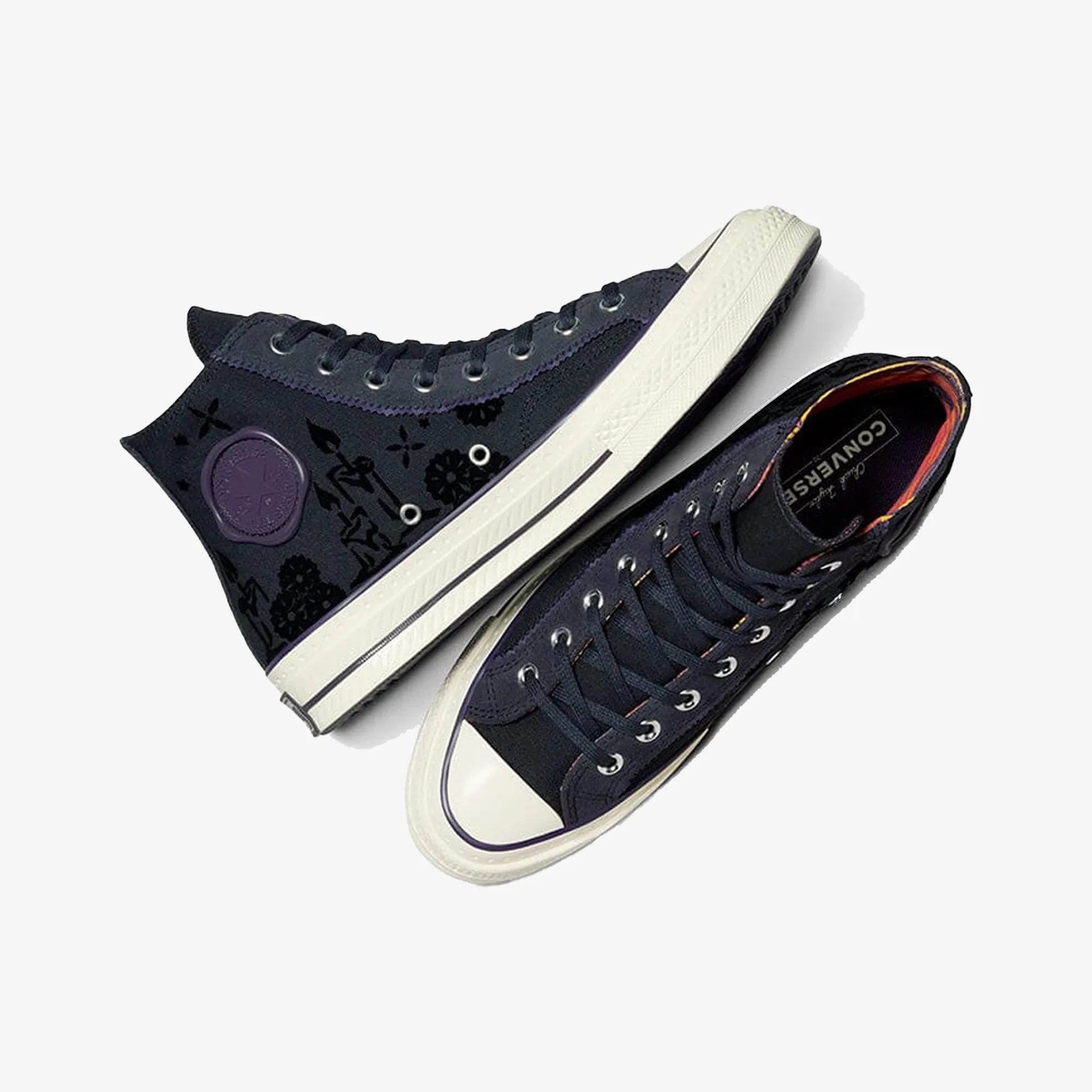 Waffle Outsole Hybrid style Converse | CHUCK 70 DAY OF DEAD { BLACK