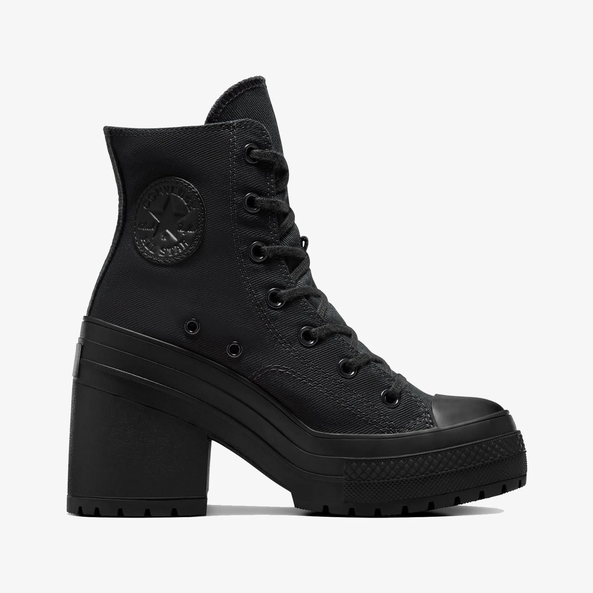 Converse | CHUCK 70 DE LUXE HEEL { BLACK/BLACK Glam stability Anti Odor Coating