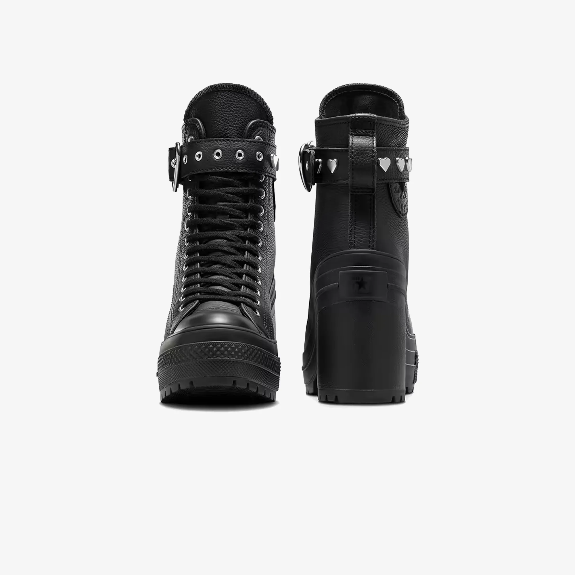 Easy Footwear Converse | CHUCK 70 DE LUXE HEEL PLATFORM DARK ROMANCE { BLACK