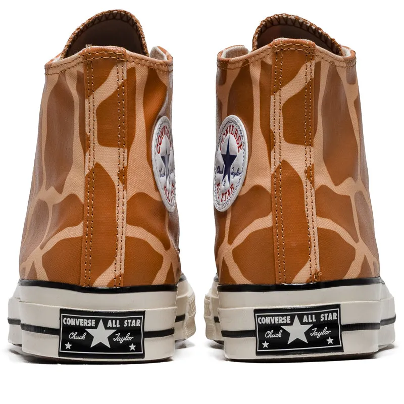 Slim Comfort Compact Design Converse Chuck 70 Glow-In-The-Dark Giraffe Print - Ginger Snap/Egret