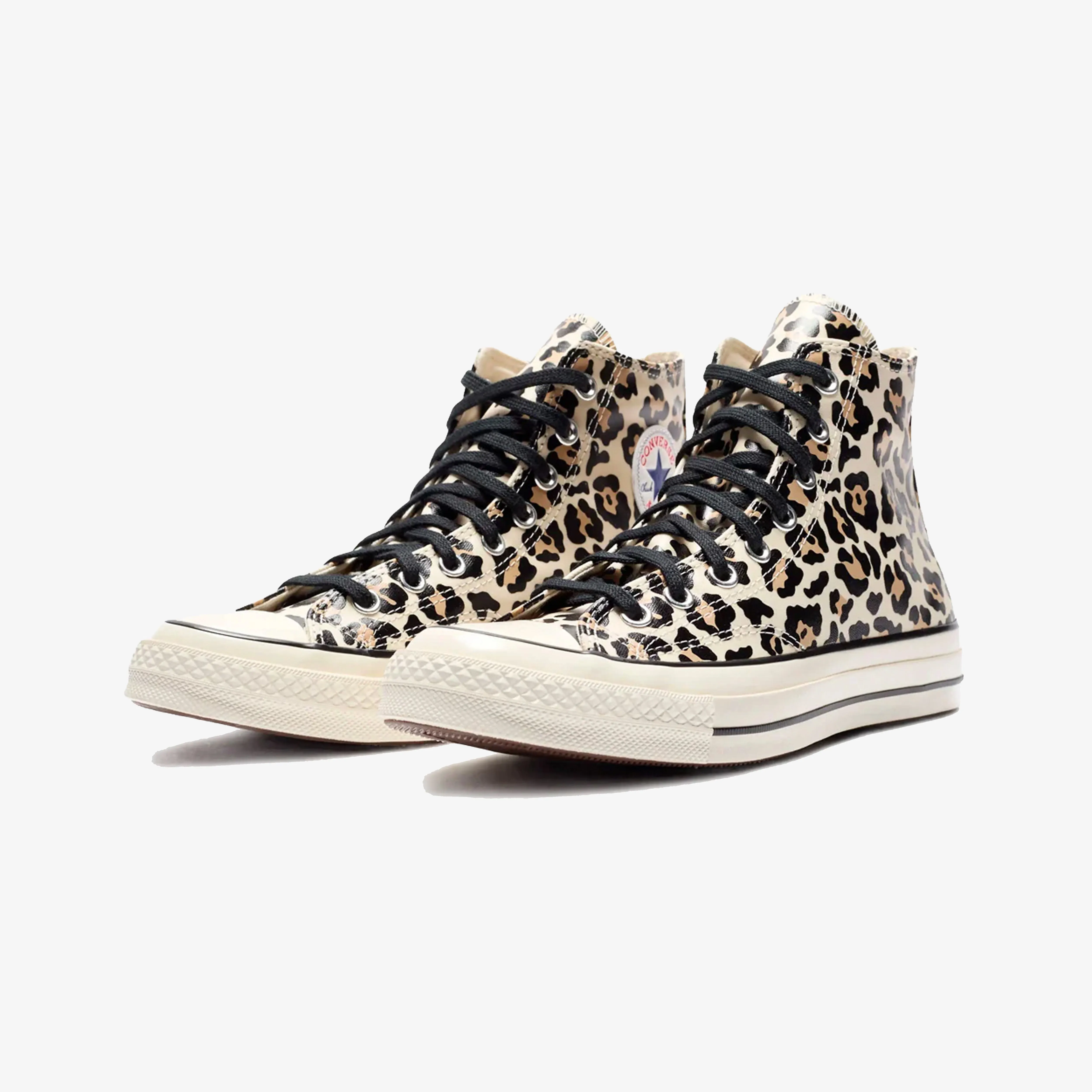 Street Drive HeelCushion Converse | CHUCK 70 GLOW IN THE DARK LEOPARD PRINT { EGRET/LIGHT FAWN