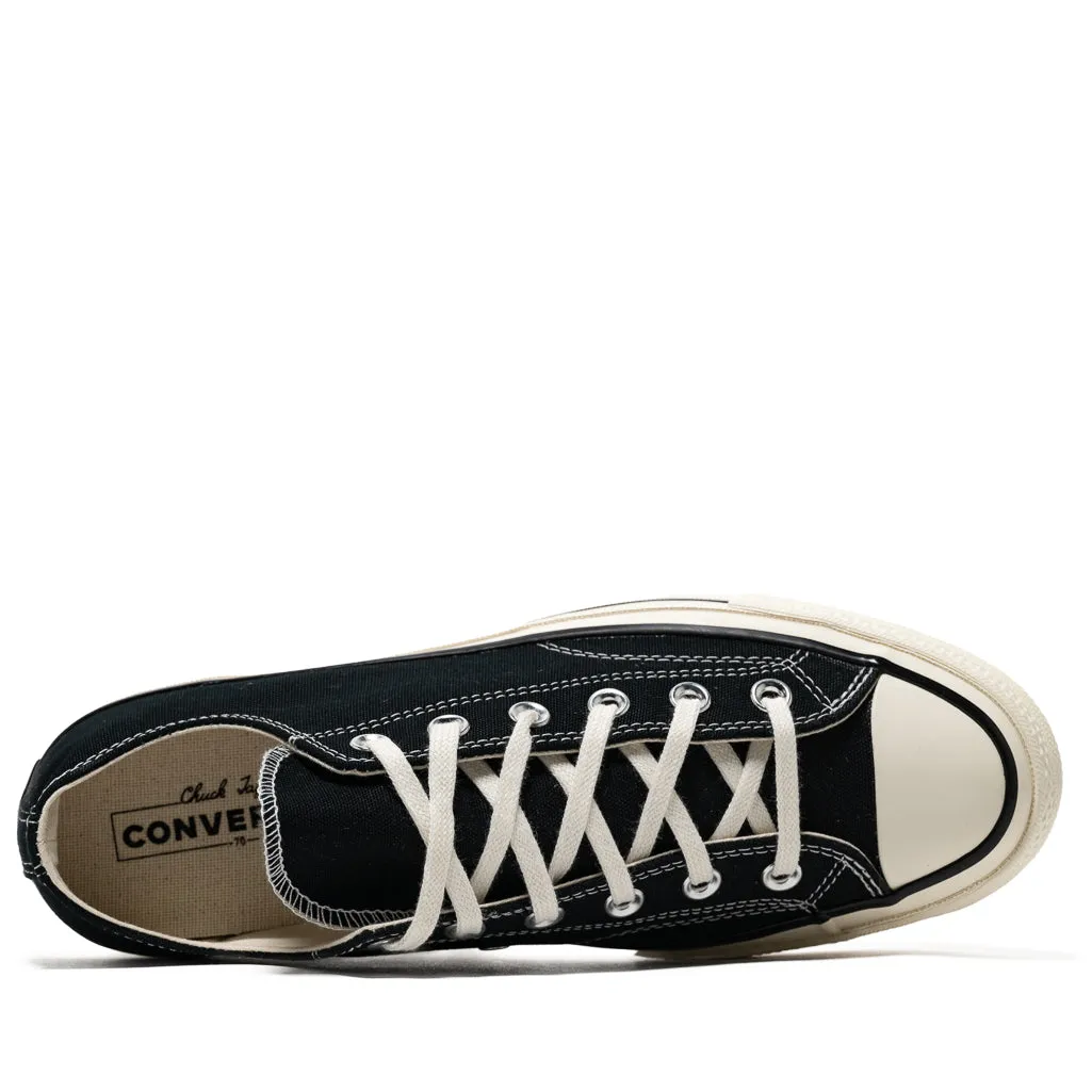 Converse Chuck 70 Low - Canvas Black/Black Light Control Premium Quality