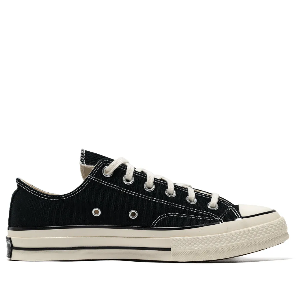 Quick Lacing System Comfort Motion Converse Chuck 70 Low - Canvas Black/Black