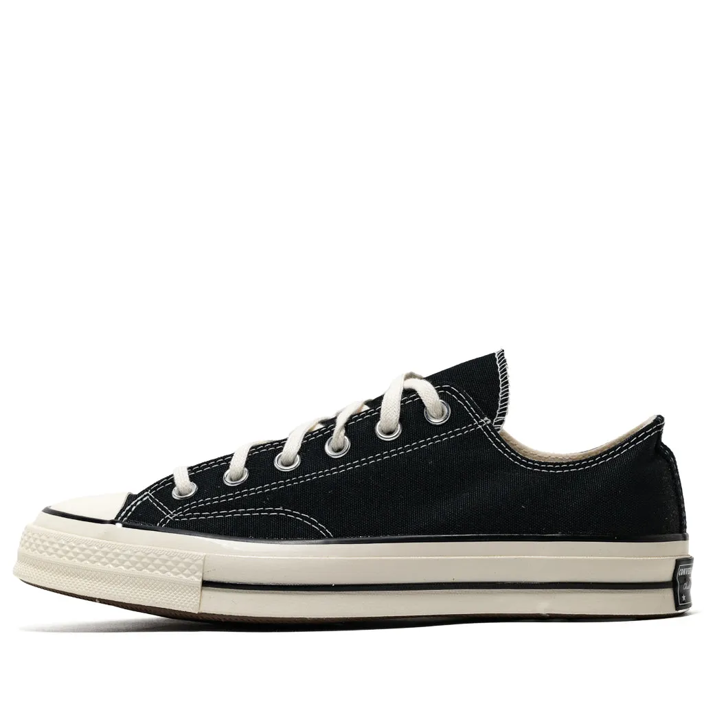 Converse Chuck 70 Low - Canvas Black/Black Lightweight Walk Weather resistant