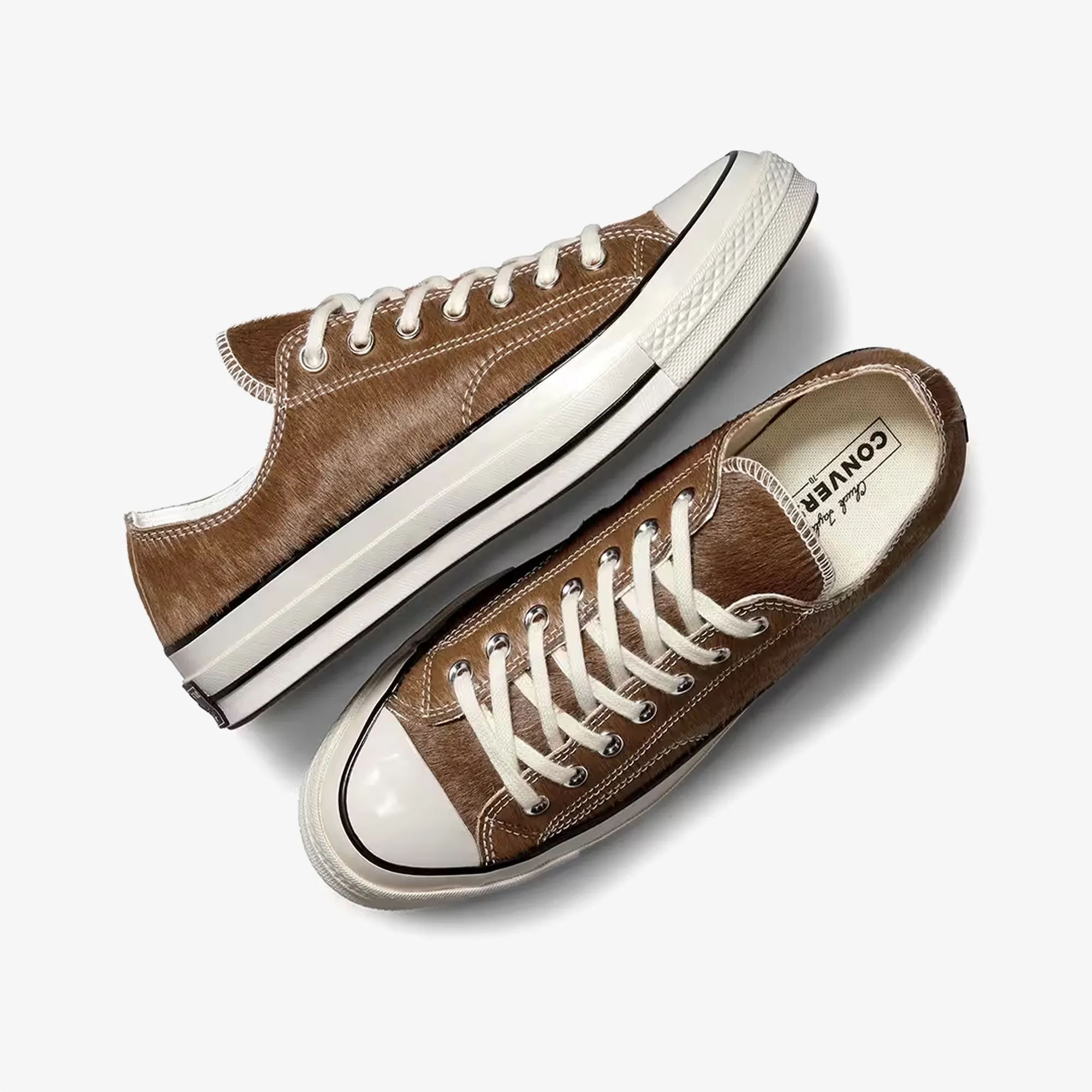 Compression Knit Upper Converse | CHUCK 70 PREMIUM LEATHER { BROWN