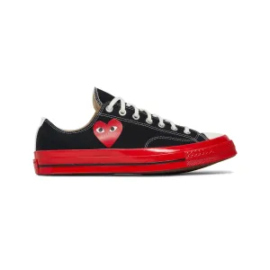 Converse Chuck Taylor All Star 70 Ox Comme des Garcons PLAY 'Black Red Midsole' (2022) Bronze Warm Farm Hike