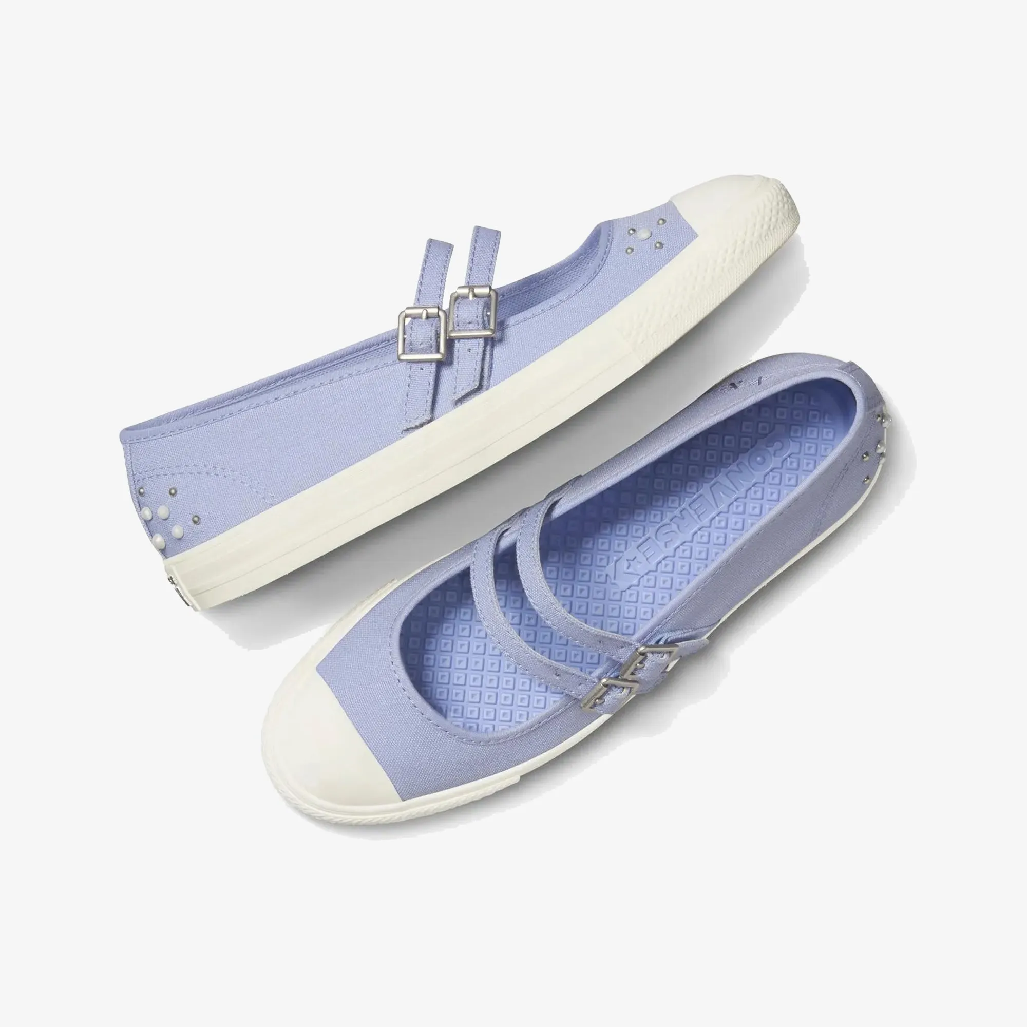 Converse | CHUCK TAYLOR ALL STAR DAINTY MARY JANE PEARLS { BLUE Trendy Style Soft Upper