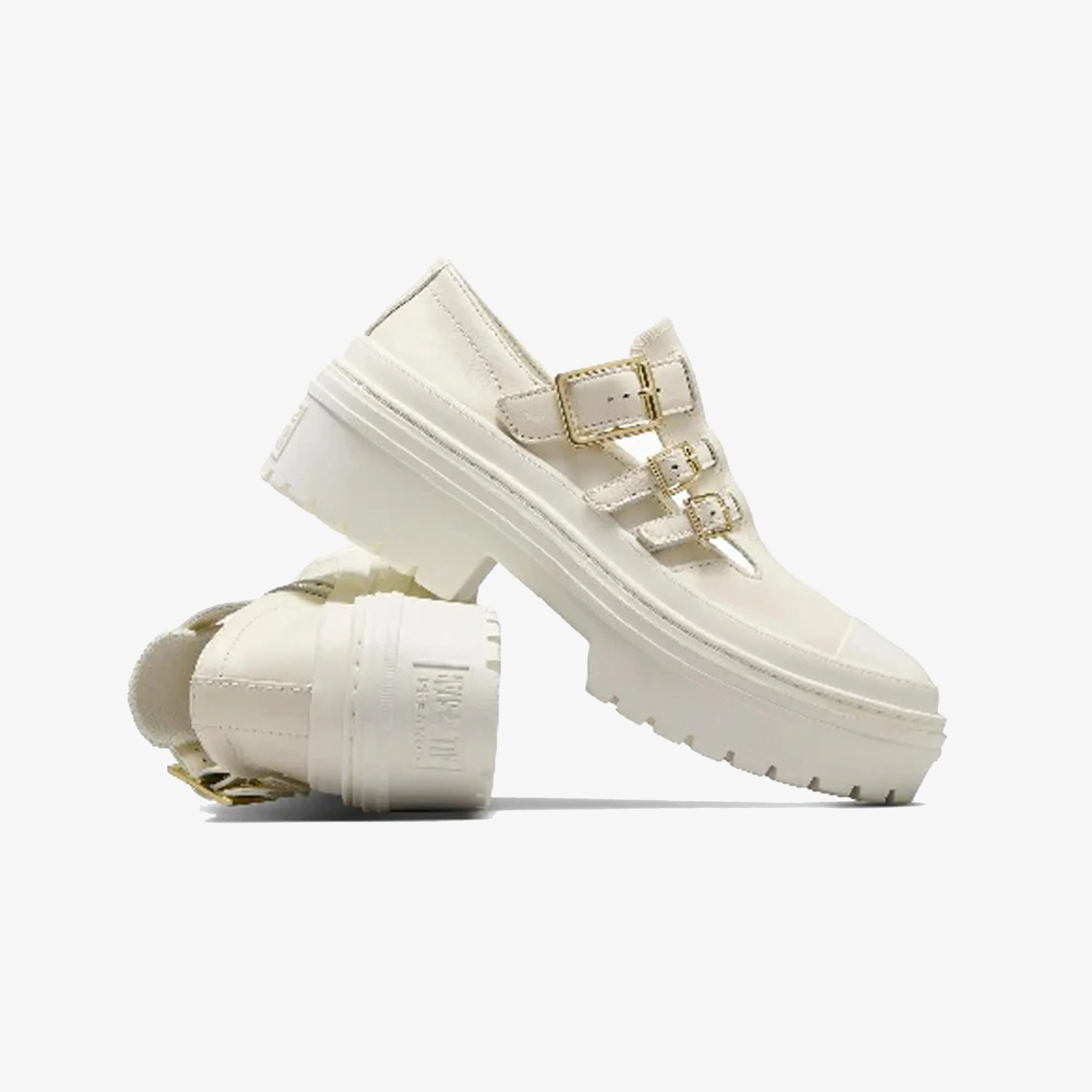 Converse | CHUCK TAYLOR ALL STAR LUGGED HEEL MARY JANE PALTFORM { EGRET Everyday Function Supportive Heel Counter
