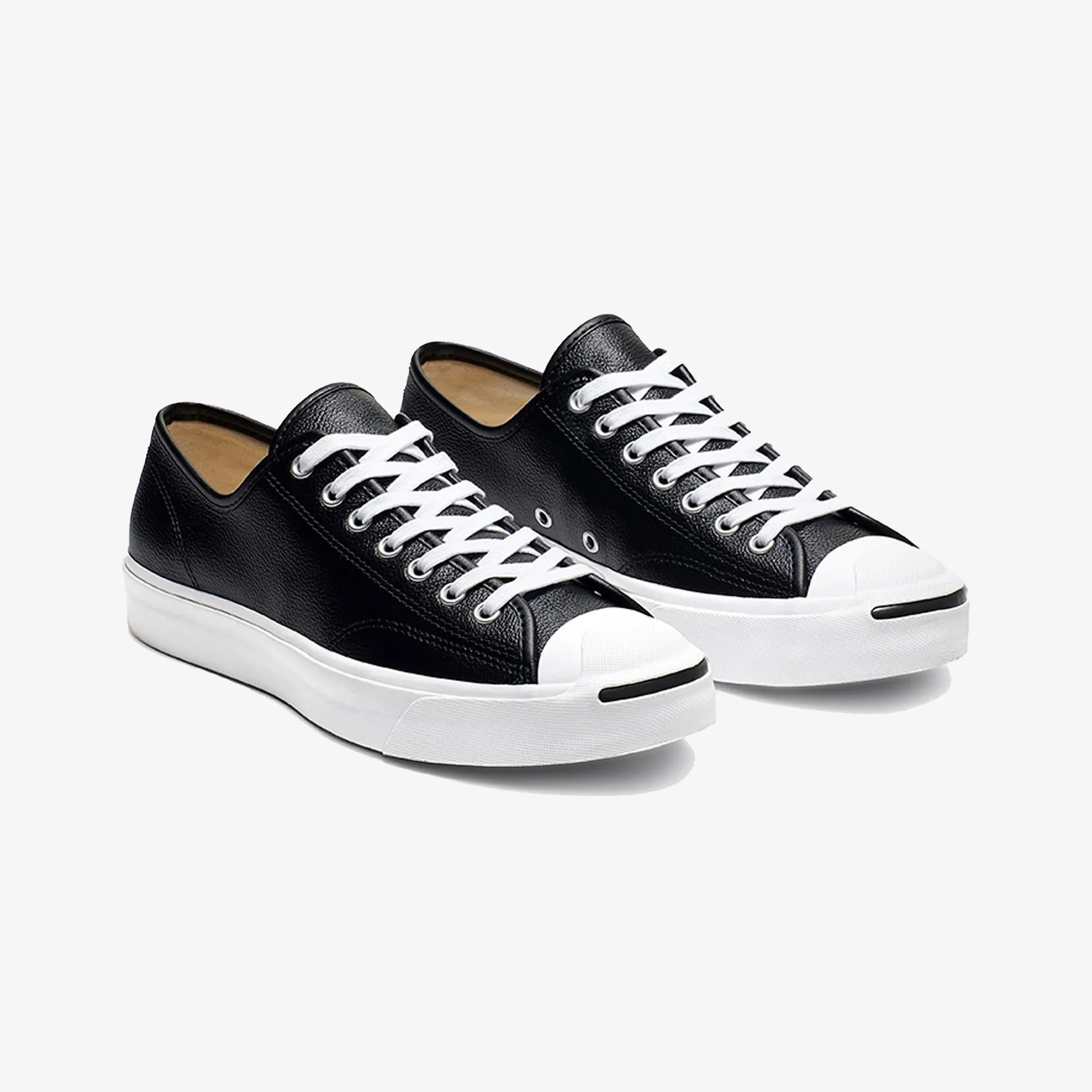 Converse | JACK PURCELL { BLACK/WHITE Good resilience