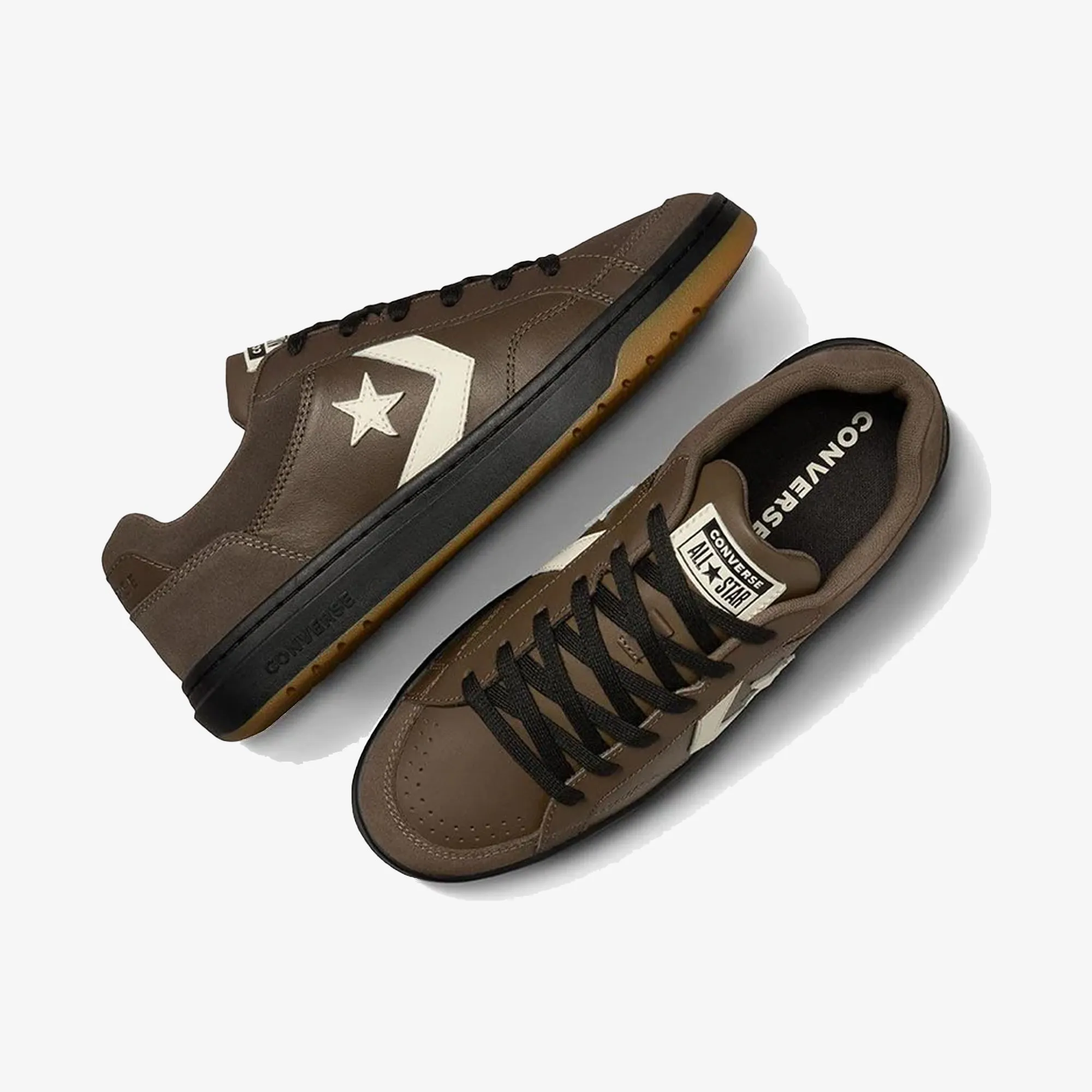 CONVERSE | PRO BLAZE CLASSIC LEATHER & SUEDE { COFFEE Indoor style