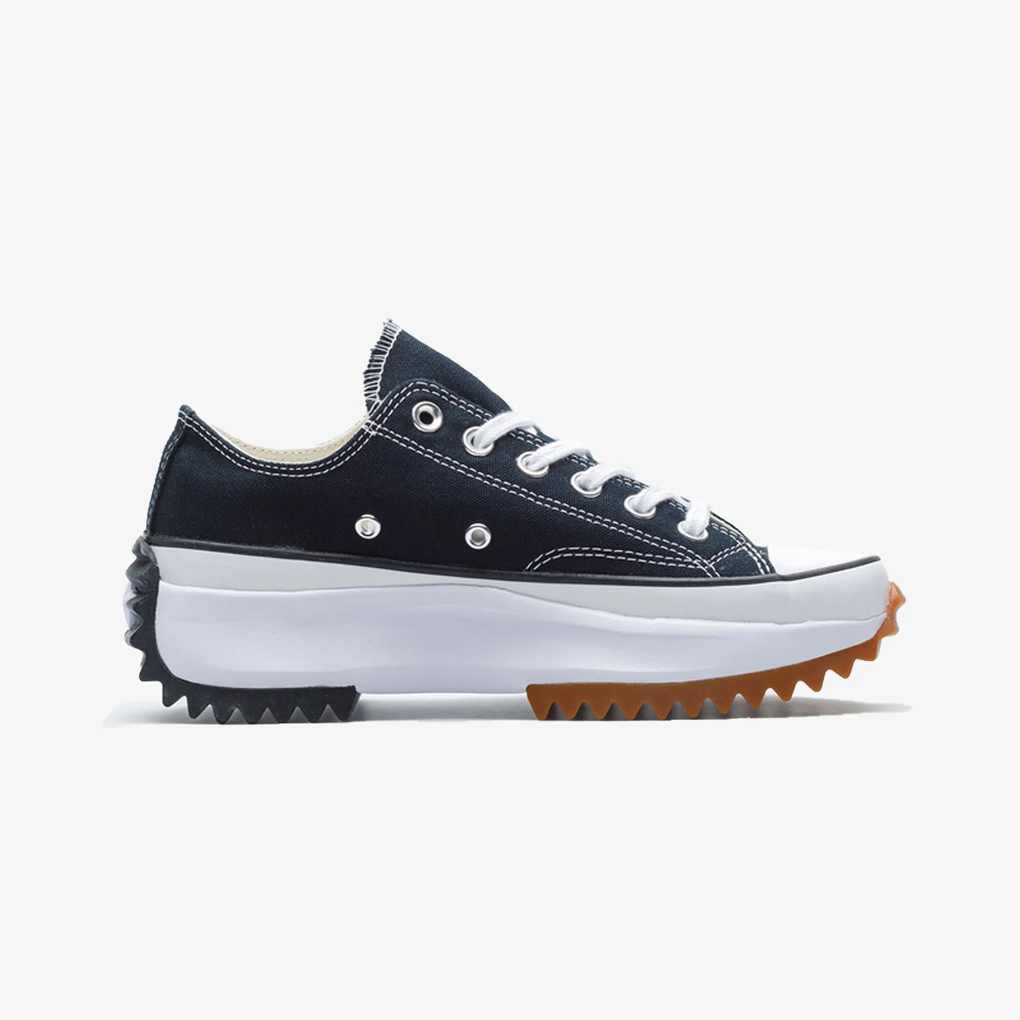 Classic Wear Smooth Lines Converse | RUN STAR HIKE CANVAS PLATFORM  { BLACK/WHITE