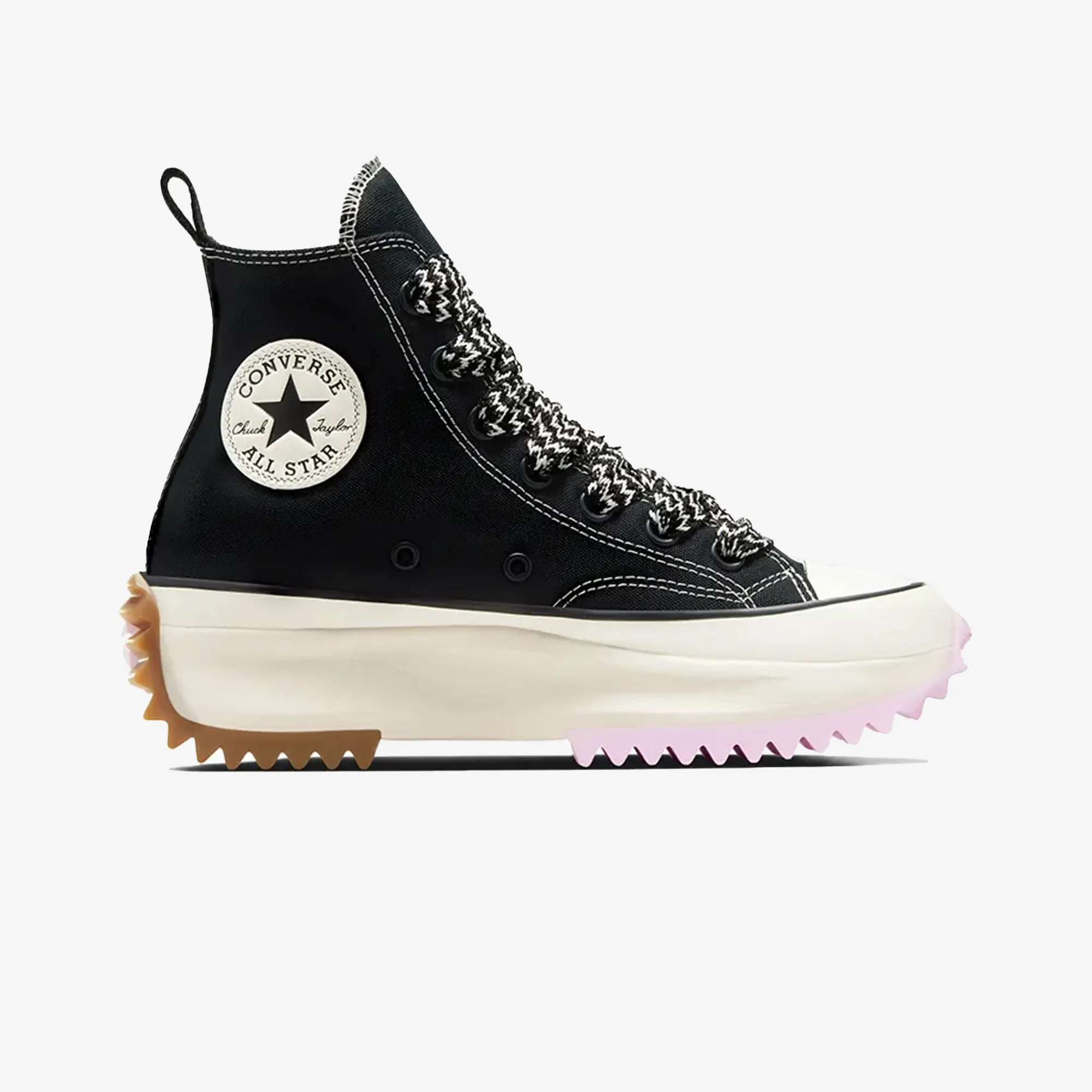 Street Focus Converse | RUN STAR HIKE PLATFORM CANVAS { BLACK