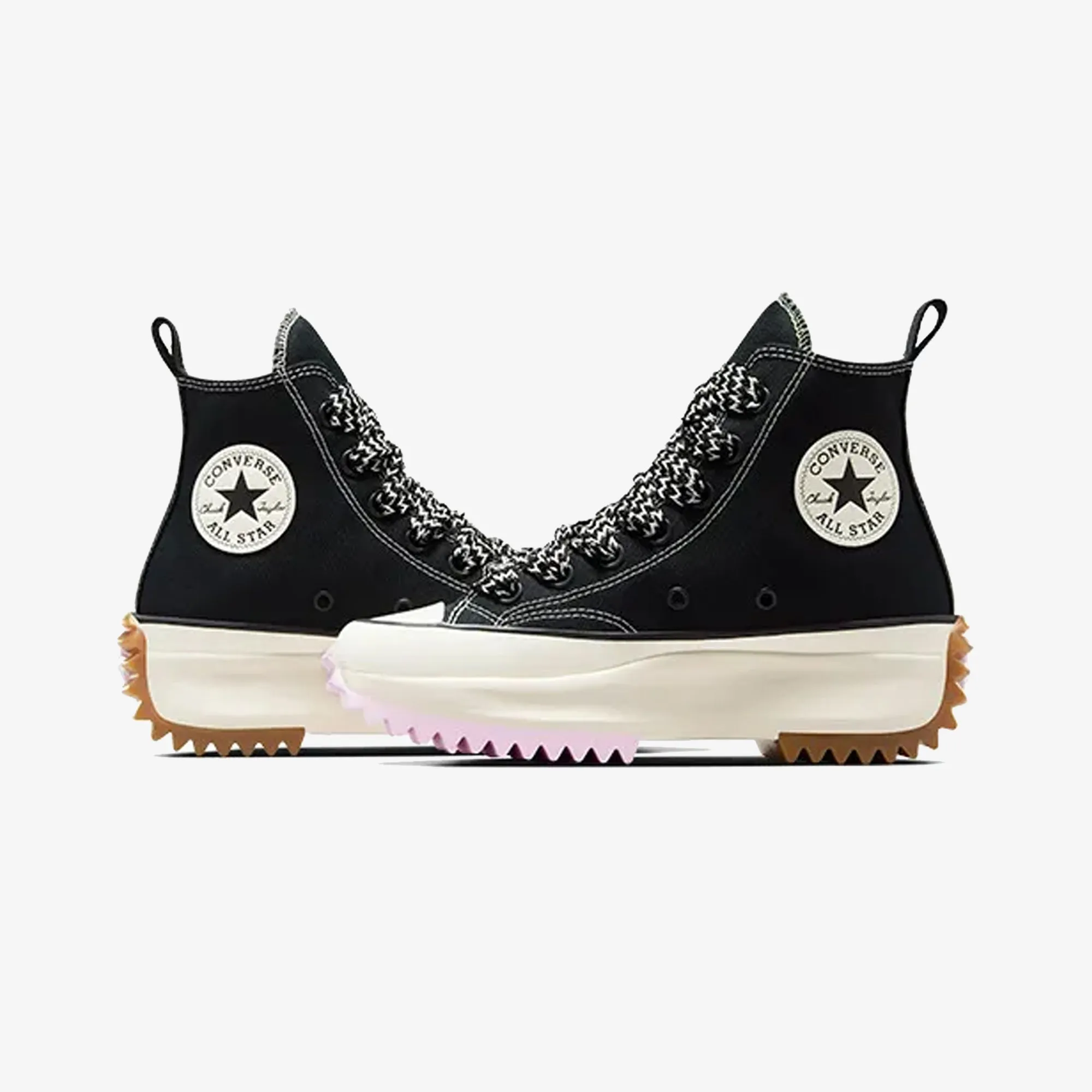 Seamless Inner Lining Boosted sole Converse | RUN STAR HIKE PLATFORM CANVAS { BLACK