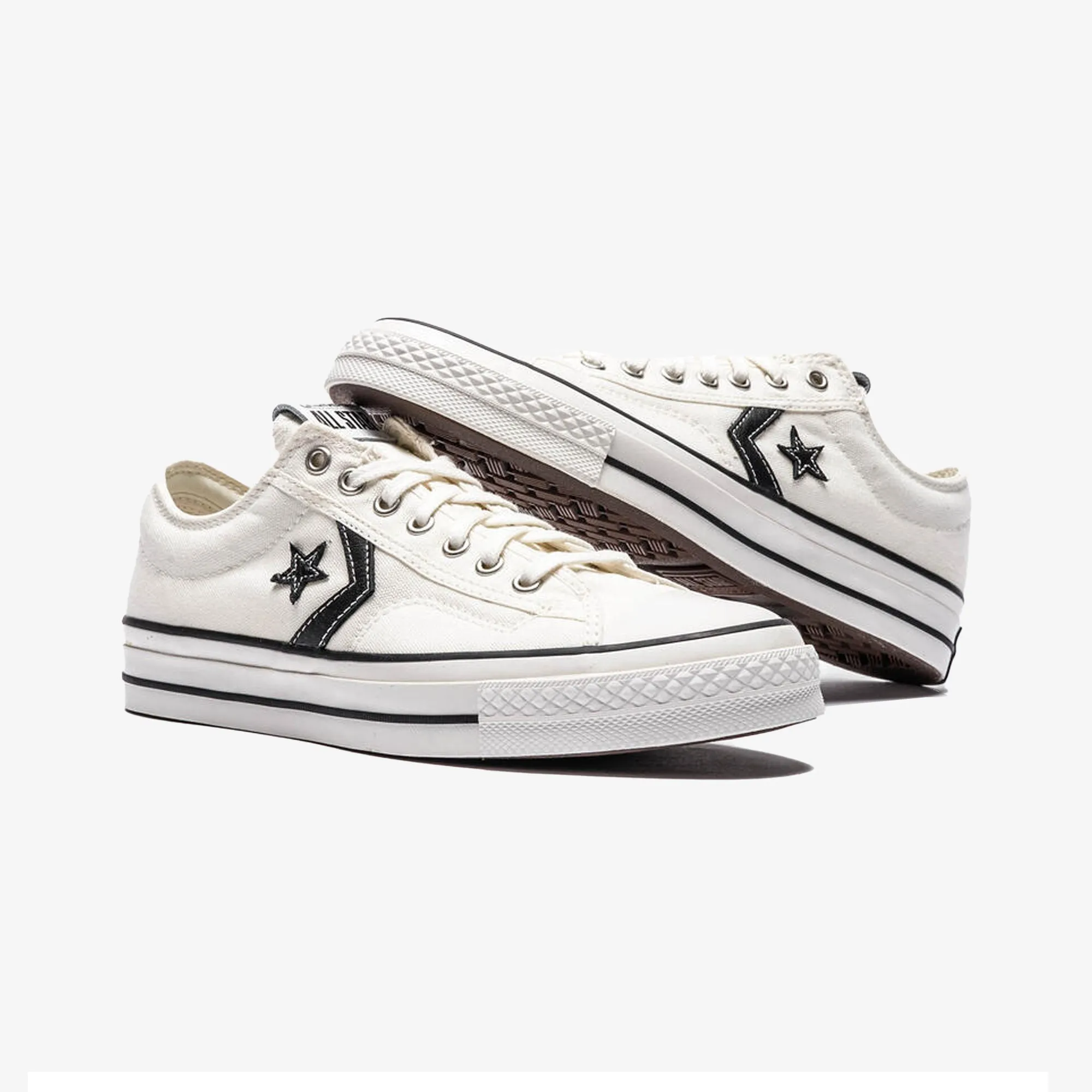Durable Stitching Hyperelastic Foam Layers Converse | STAR PLAYER 76 PREMIUM CANVAS { WHITE