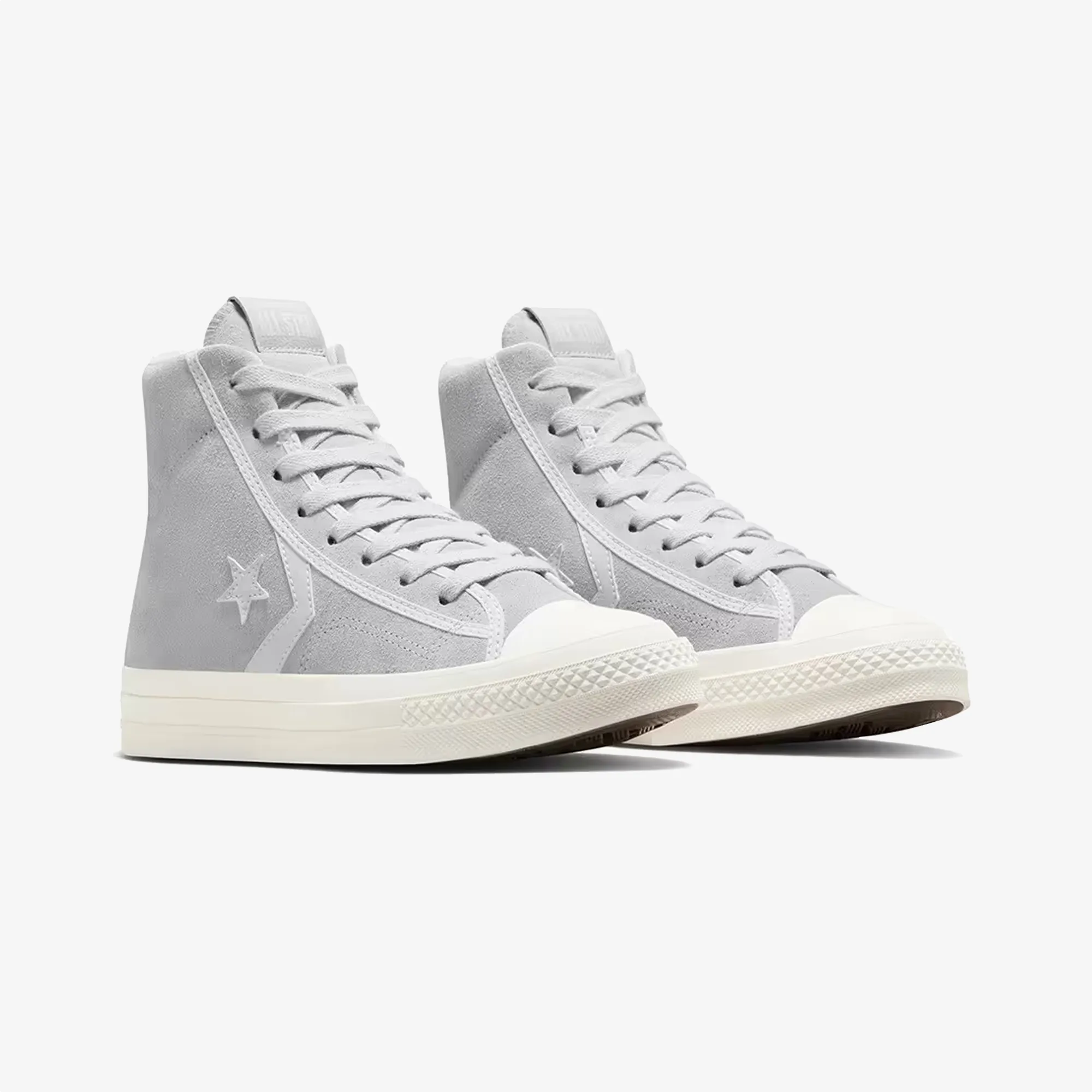 Sculpted cushioning CasualWear CONVERSE | STAR PLAYER 76 SUEDE { GREY/WHITE