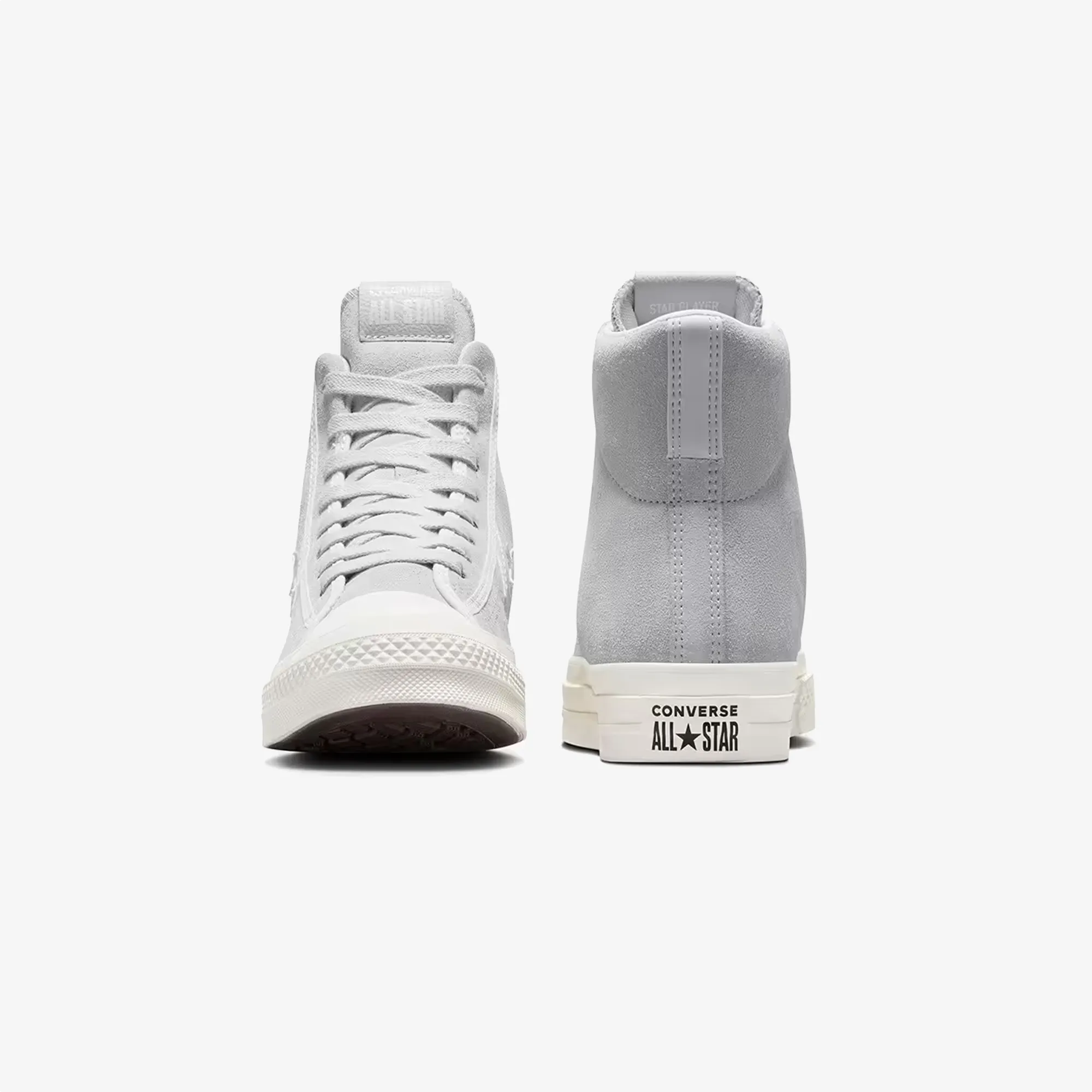 Breathable layers CONVERSE | STAR PLAYER 76 SUEDE { GREY/WHITE