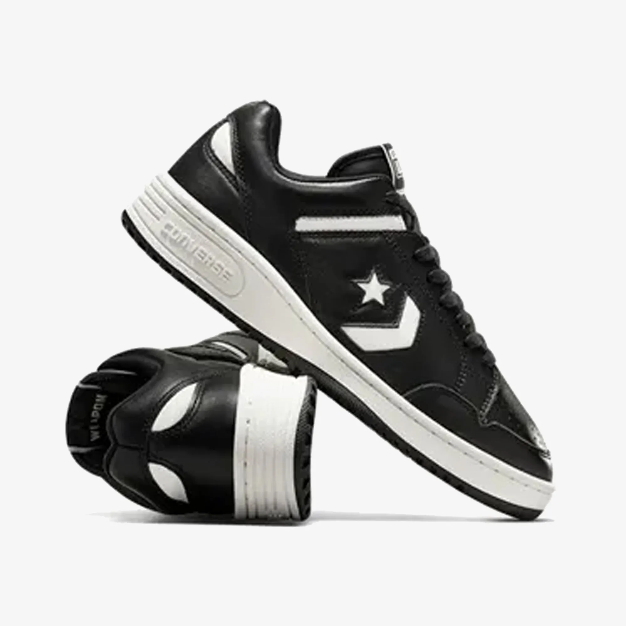 Converse | WEAPON { BLACK Cushioned Midsole Geometry Distinctive Design