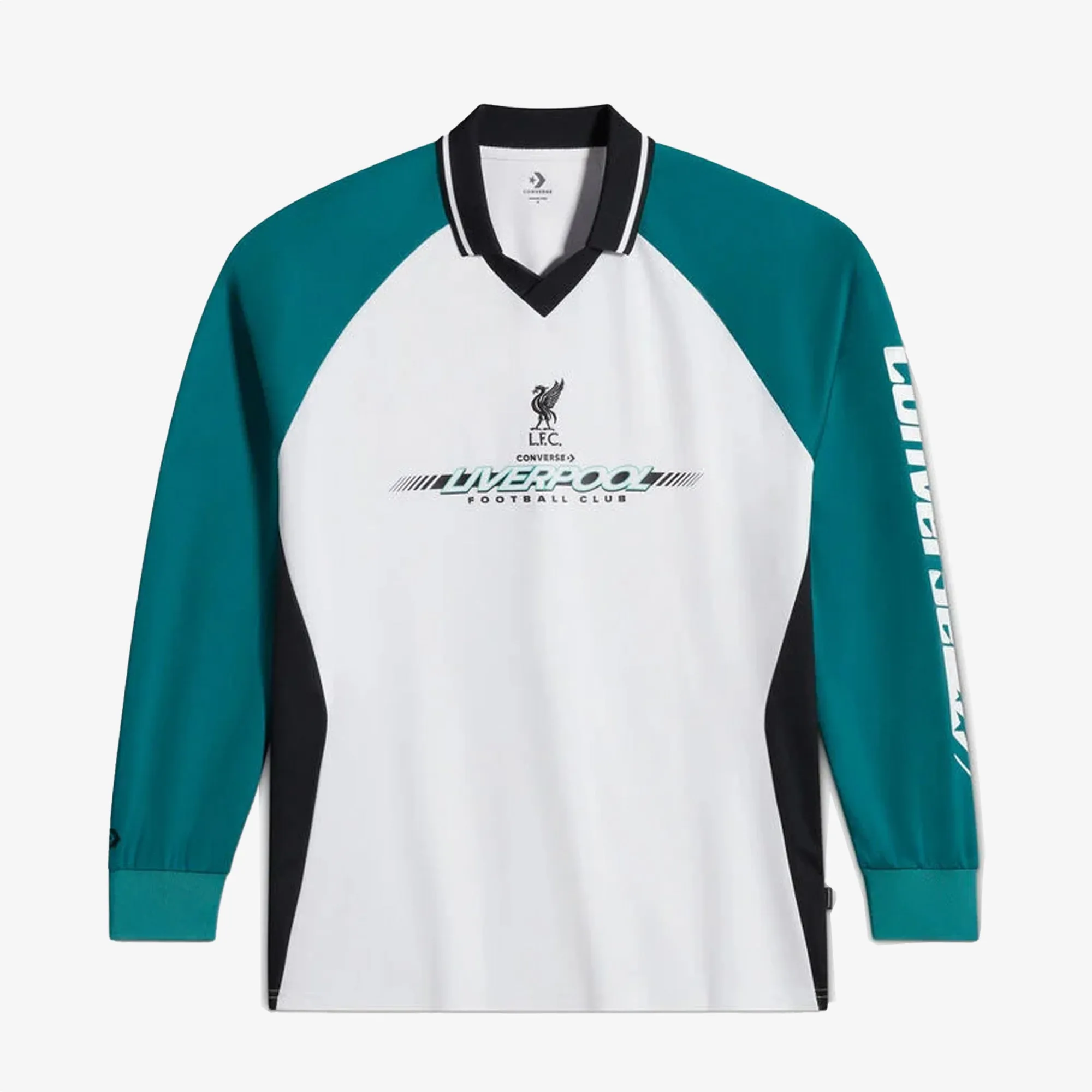 Comfortable Insole Converse | x LIVERPOOL FC LONG-SLEEVE T-SHIRT { GREEN/WHITE