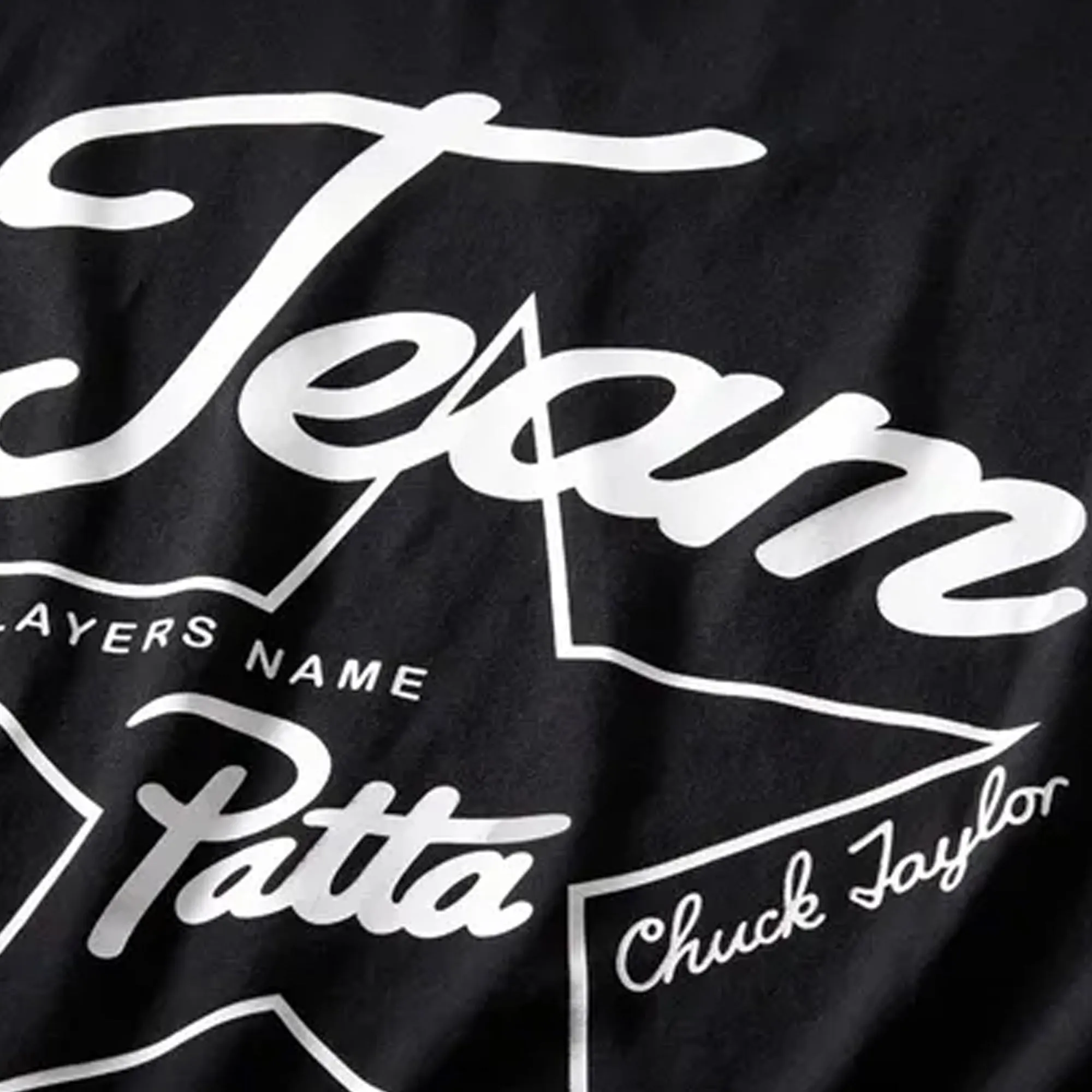 CushionedSole Breathable Inserts Converse | X PATTA ANNIVERSARY TEE { BLACK