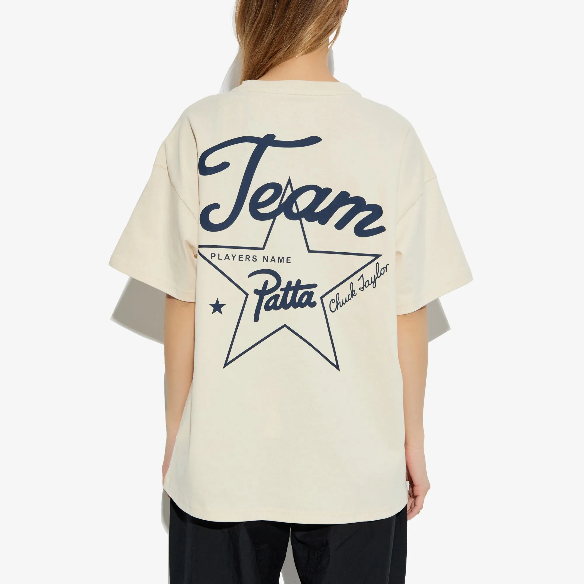 Converse | X PATTA ANNIVERSARY TEE NATURAL IVORY { CREAM Minimalist Style Shock Absorbing