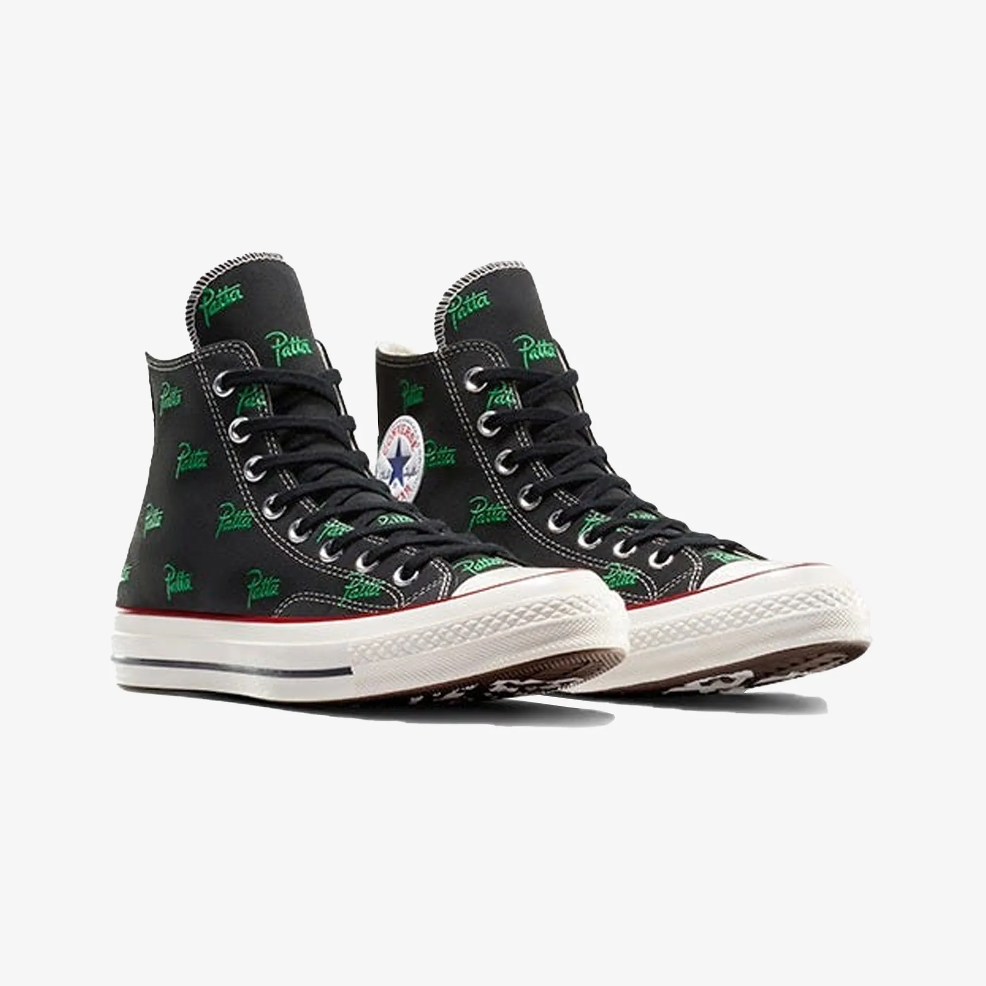 CONVERSE | X PATTA CHUCK 70 { BLACK/GREEN Non Marking Tread Chic Wear