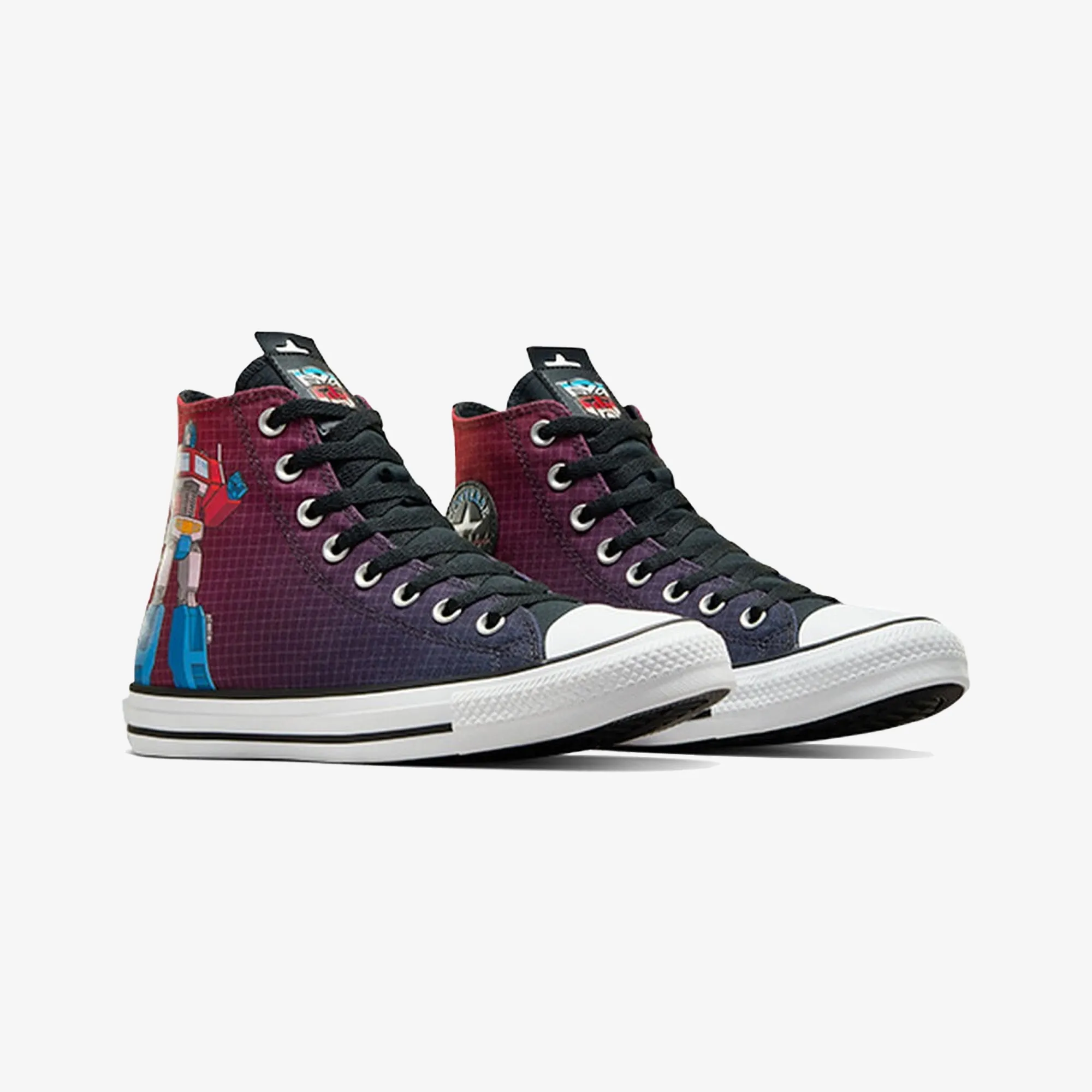 Wear Light Steady Steps Converse | x TRANSFORMERS CHUCK TAYLOR ALL STAR AUTOBOTS { BLACK/FEVER DREAM/WHITE