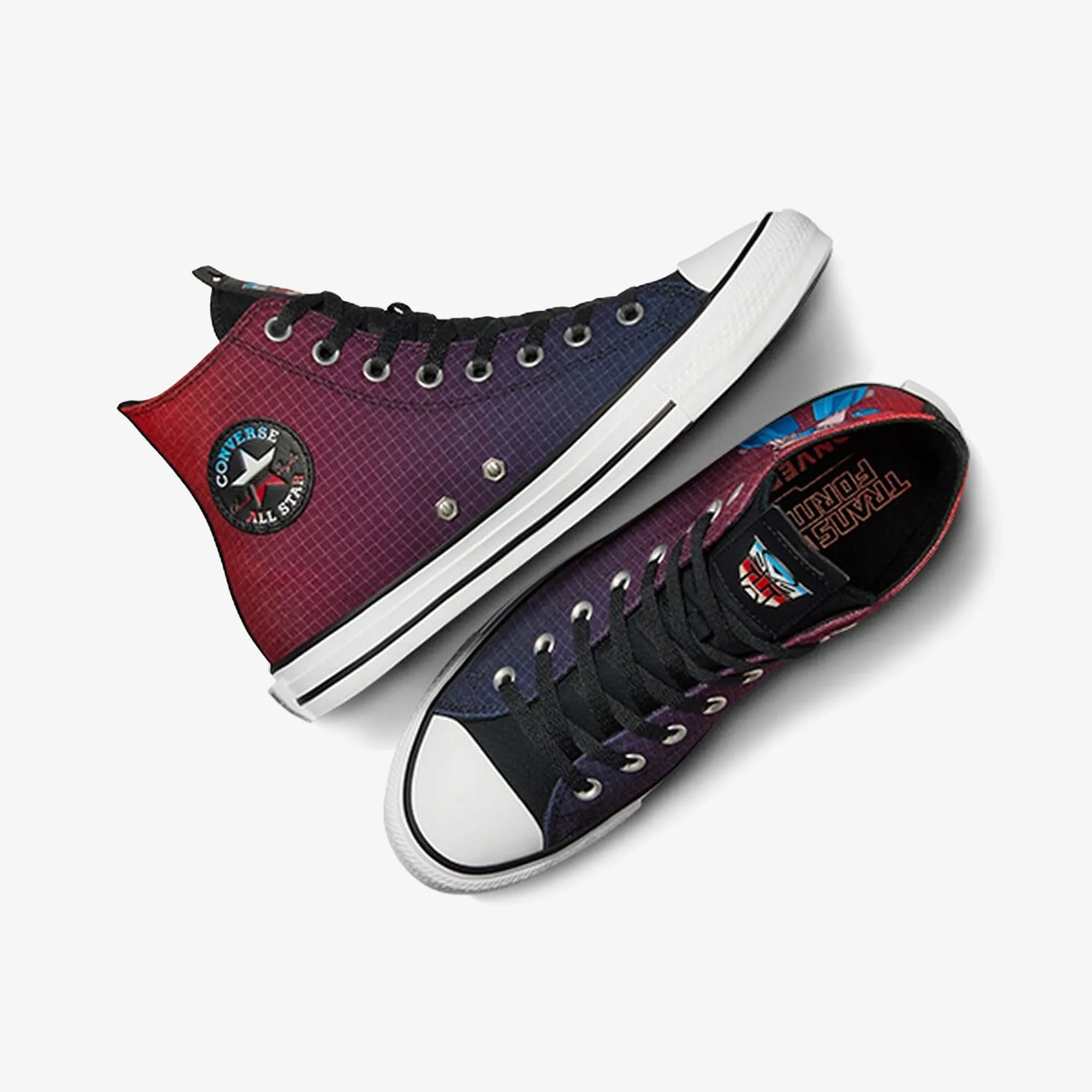 Converse | x TRANSFORMERS CHUCK TAYLOR ALL STAR AUTOBOTS { BLACK/FEVER DREAM/WHITE Maximum Support
