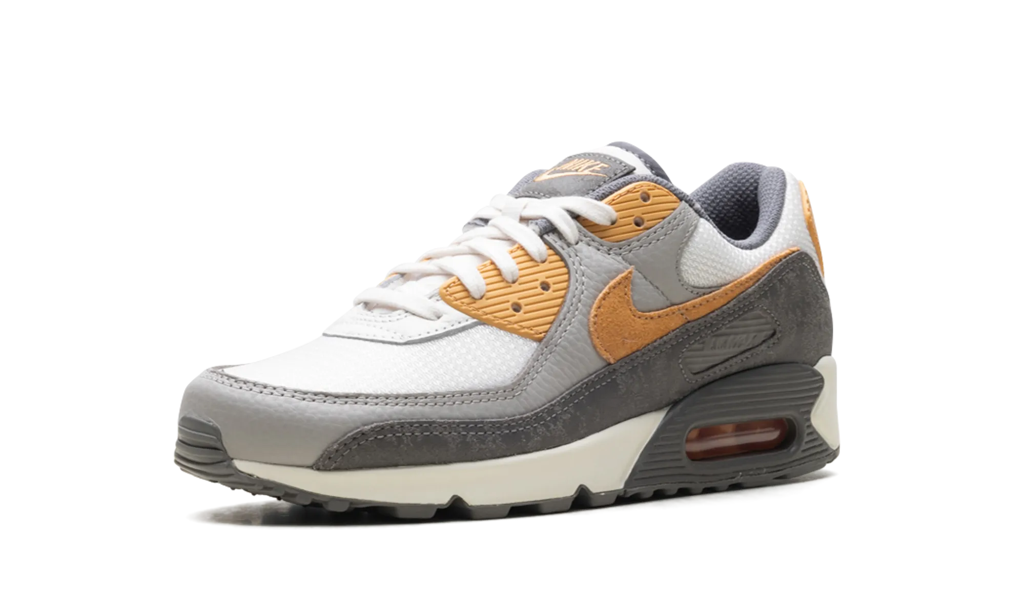 Air Max 90 Premium "Copper Moon College Grey" school shoes Easy On And Off