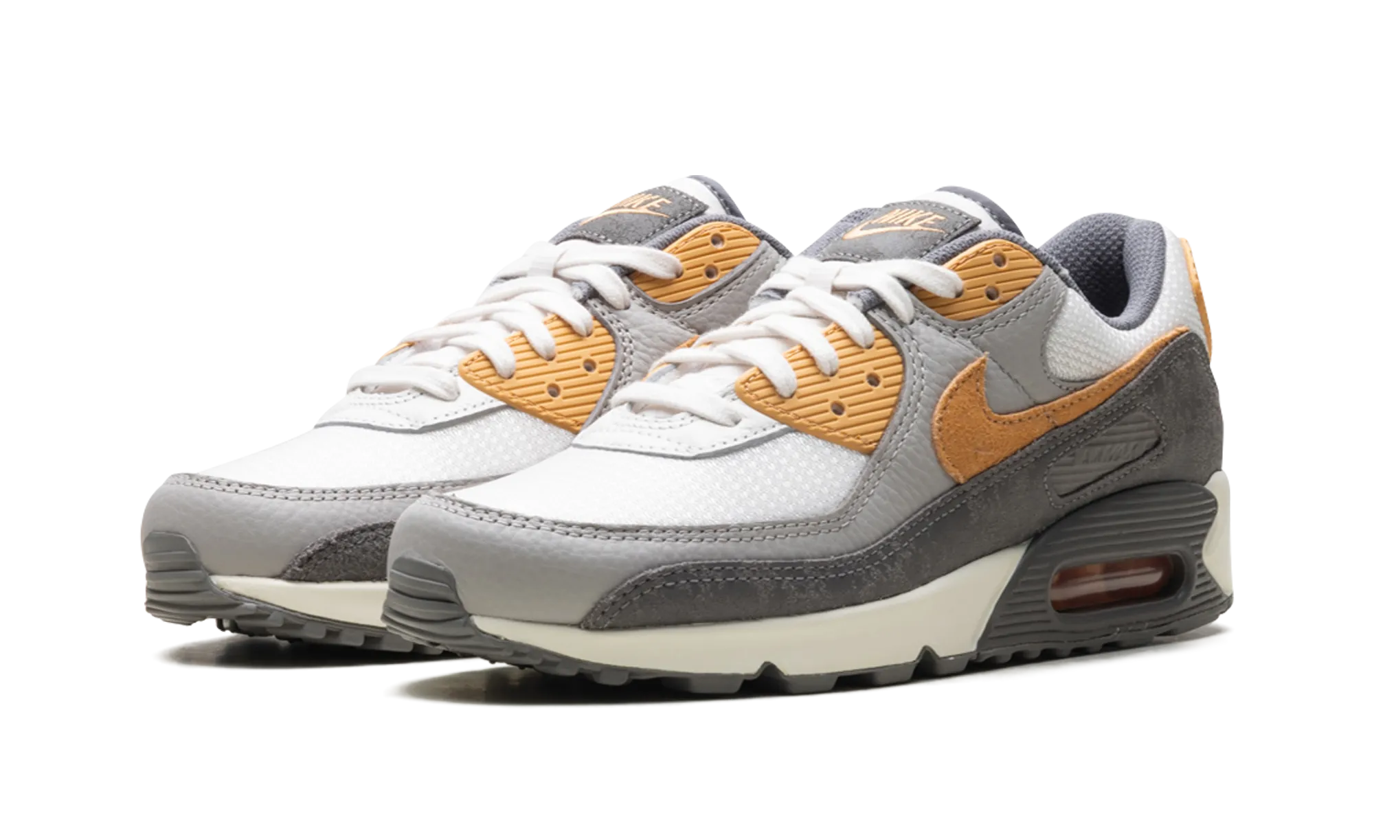 leather - strap shoes Air Max 90 Premium "Copper Moon College Grey"