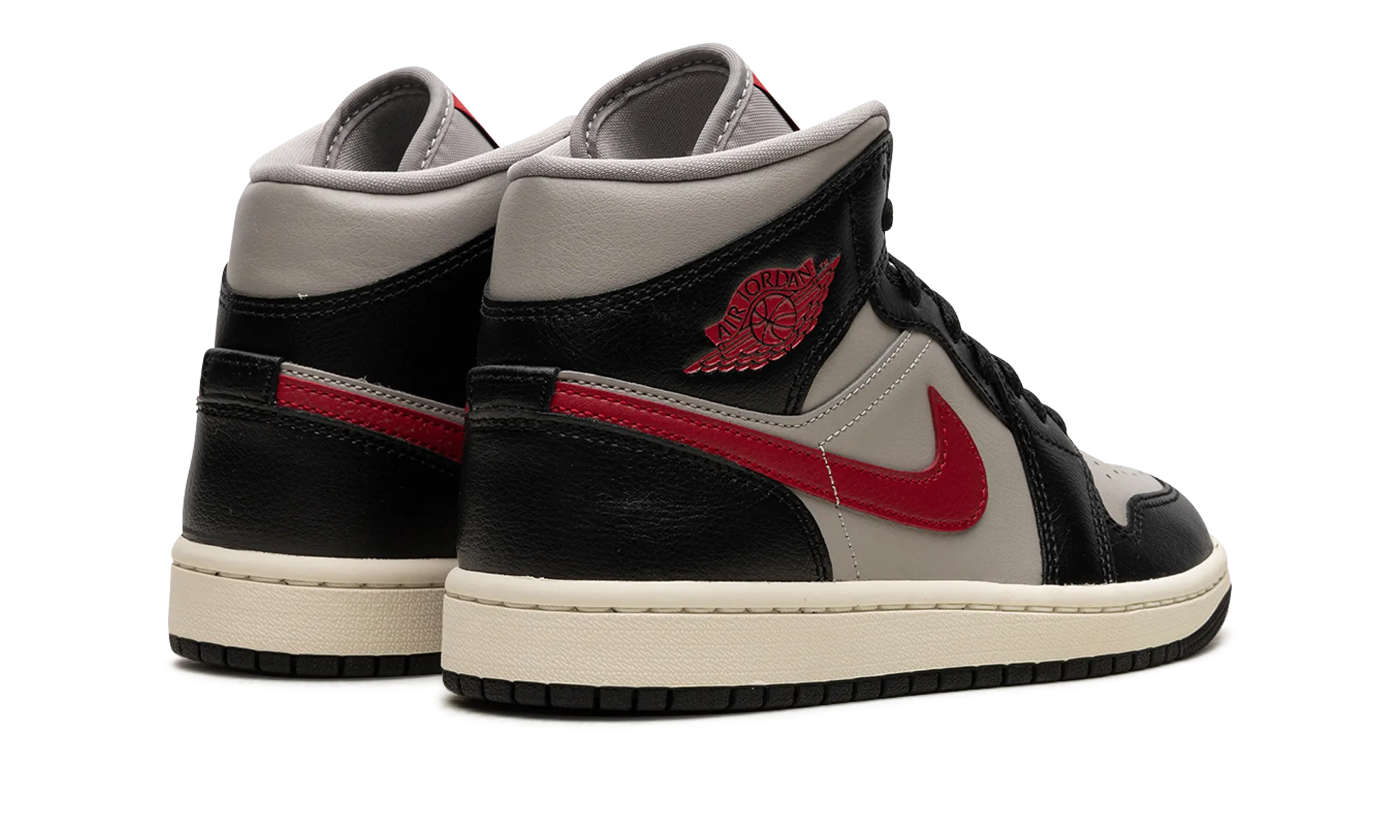 Active Gear AIR JORDAN 1 MID WMNS "Black / Gym Red / College Grey"