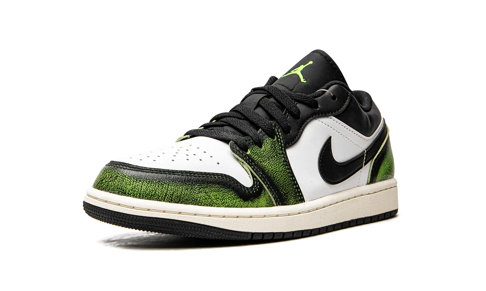 Air Jordan 1 Low SE "Wear Away - Electric Green" Hypoallergenic Lining Eco Choice
