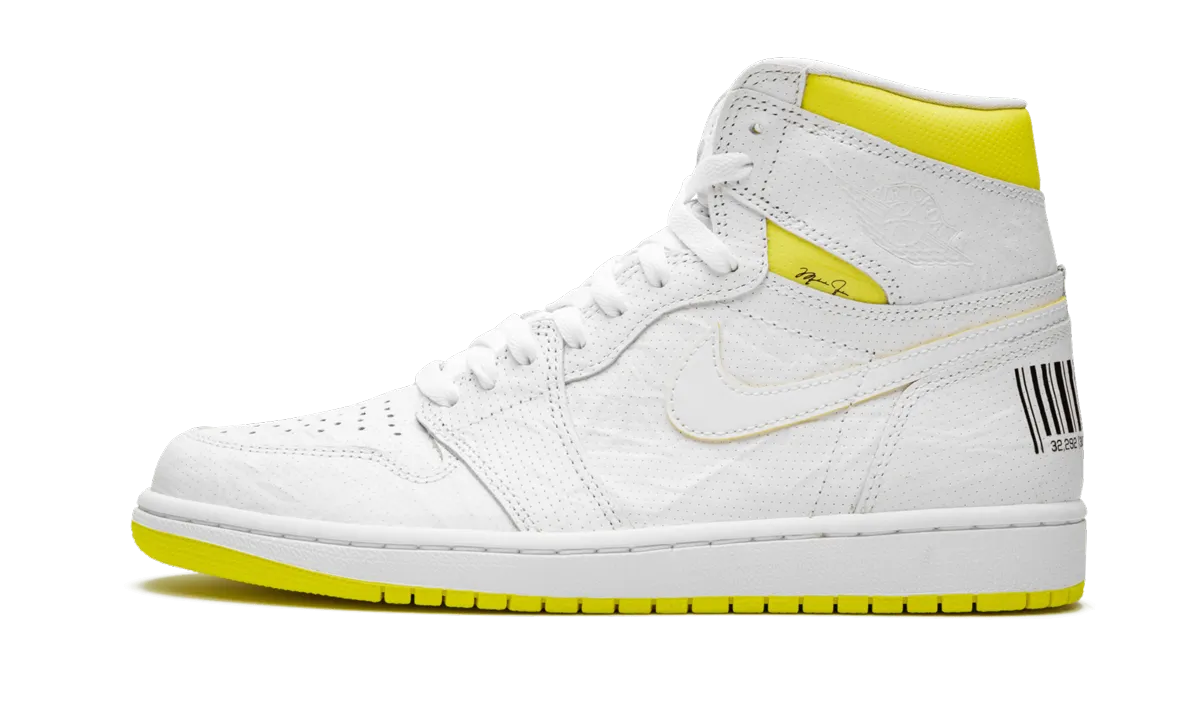 Elevated durability Multi-sport Air Jordan 1 "First Class Flight White"