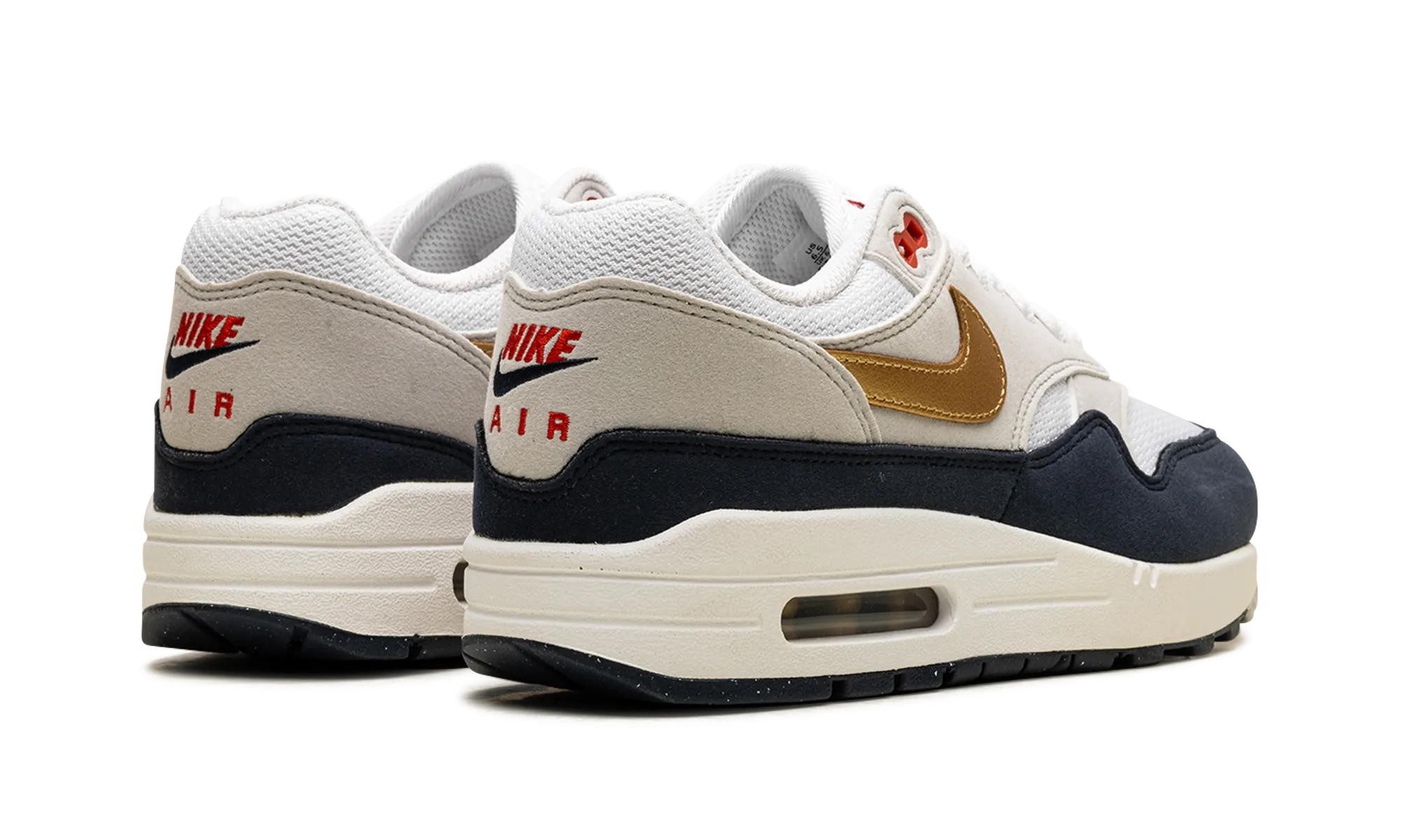 Air Max 1 "White" ShockAbsorbingMidsole heel - strike shoe response