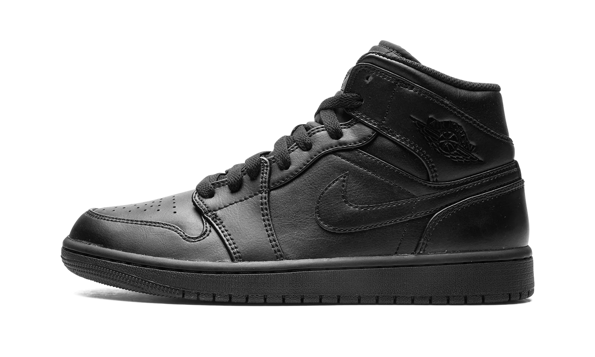 Go Fast Air Jordan 1 Mid "Triple Black"