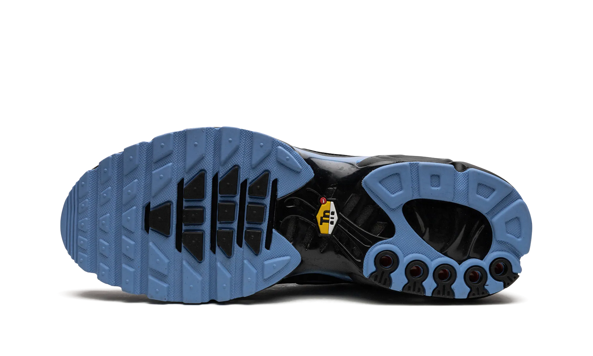 Air Max Plus "Black / University Blue" moisture - wicking running footwear