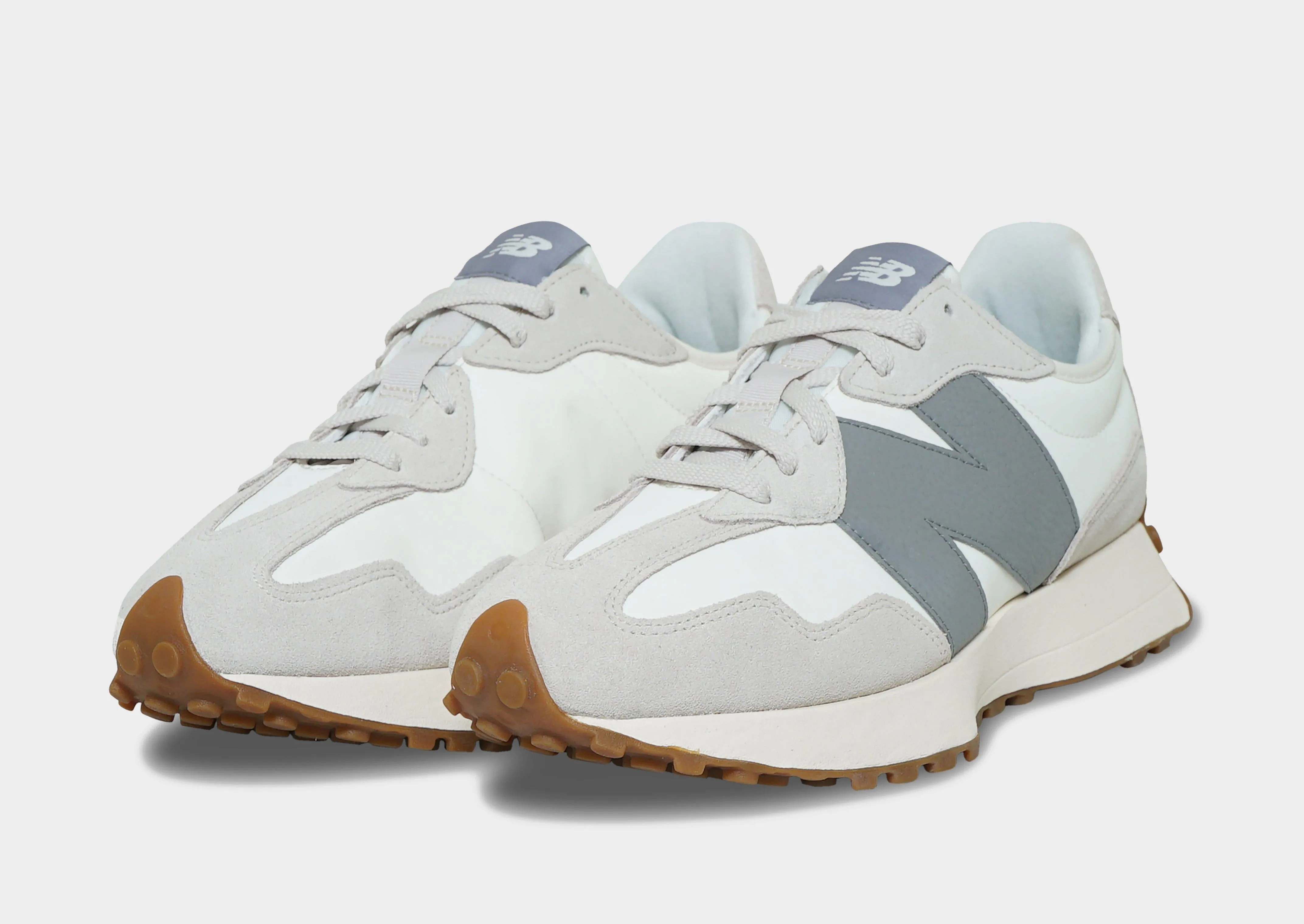 327 running shoes with air cushion white running shoes