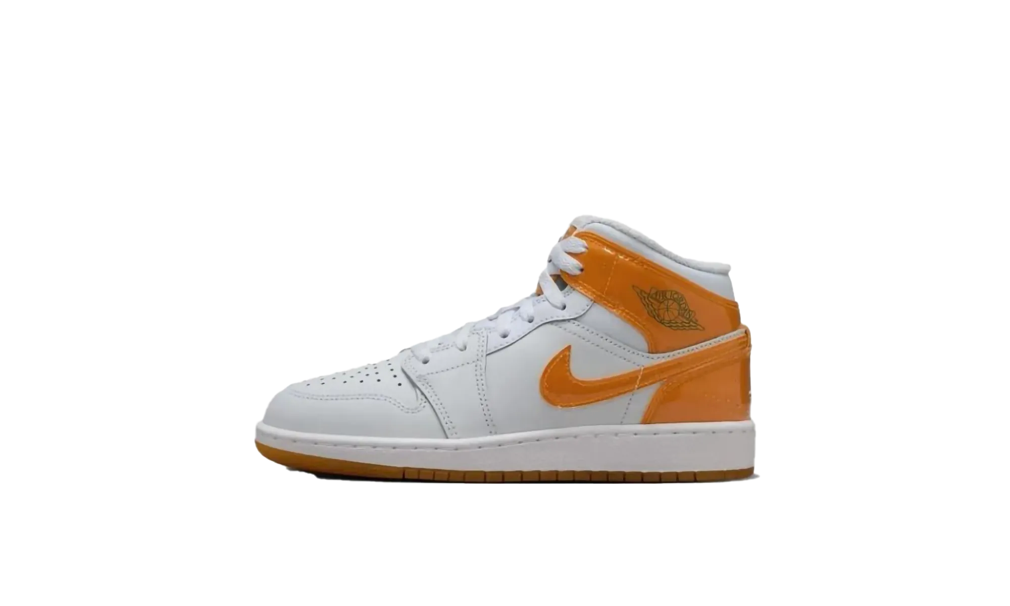 Ventilation Perforation Systems Reinforced Eyelets Design Air Jordan 1 Mid SE GS "Gatorade Pack Orange"