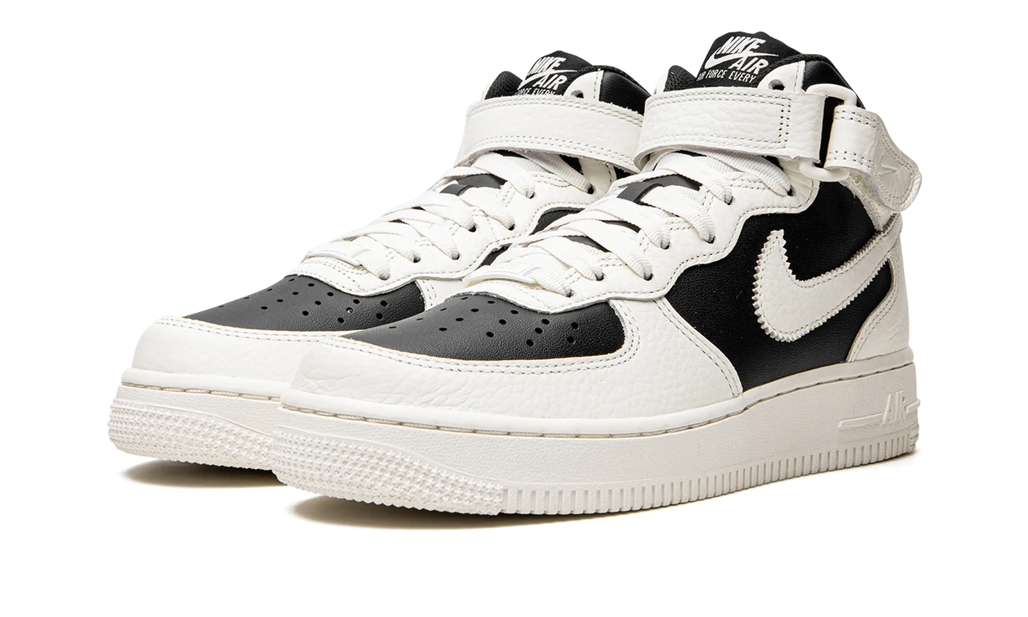 AIR FORCE 1 '07 MID MNS WMNS "Black Sial" Free Action Fit Solid Construction