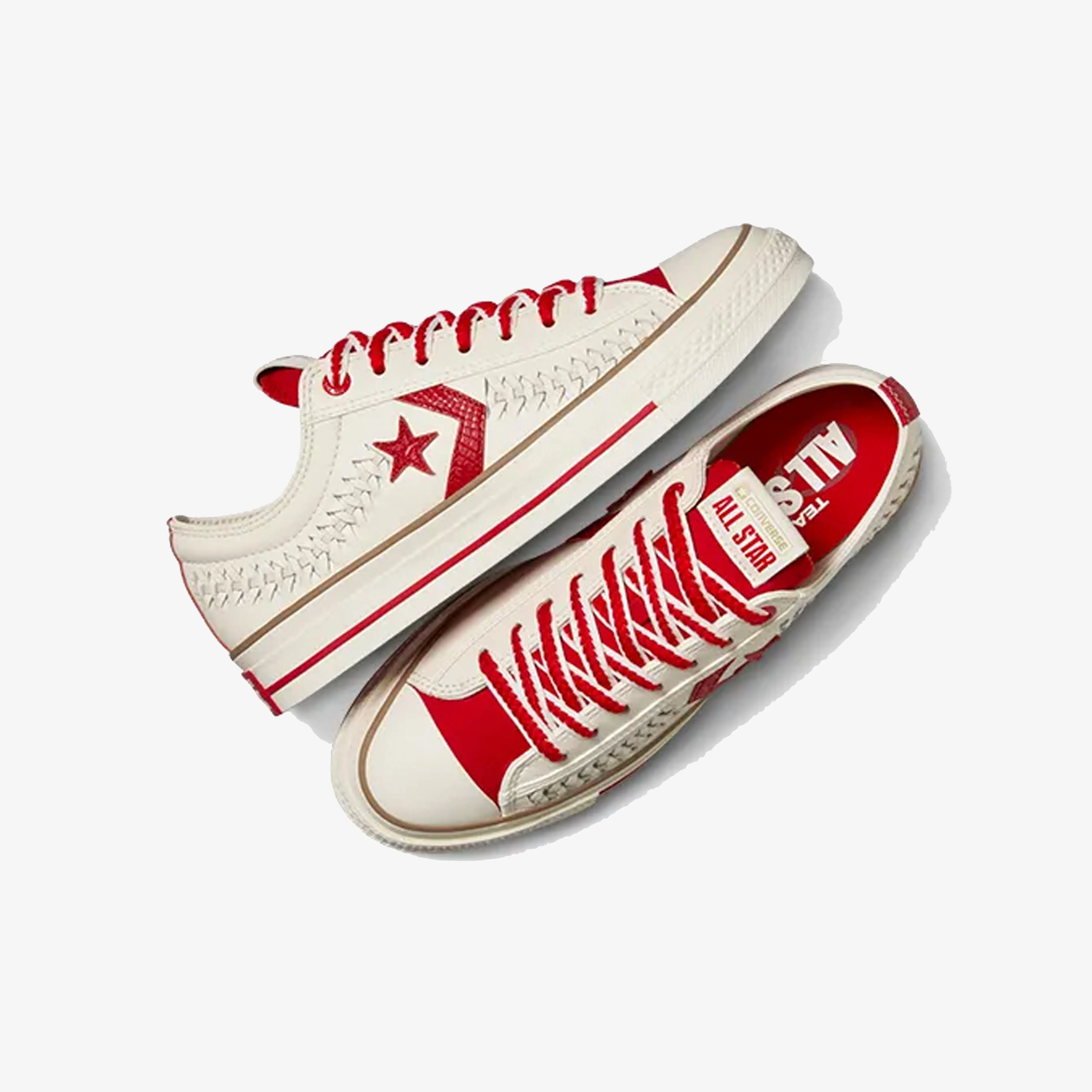 CONVERSE | STAR PLAYER { WHITE/RED Crosswalk Use Wireless Lacing Tech