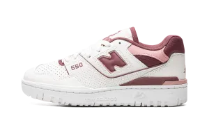 550 WMNS "Red Rouge" running in an underpass area shoes