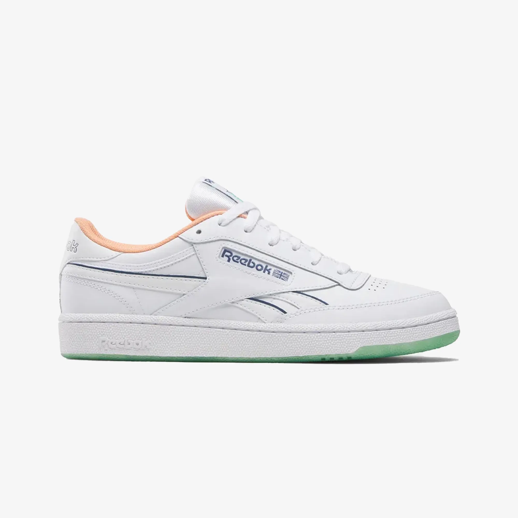 Reebok | CLUB C REVENGE { WHITE/BLUE/ORANGE Surf Mode Soft Land