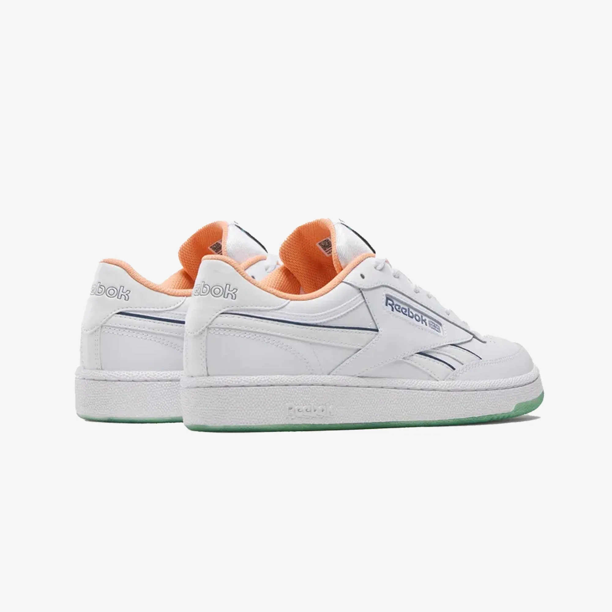 Reebok | CLUB C REVENGE { WHITE/BLUE/ORANGE Road Long Low Top