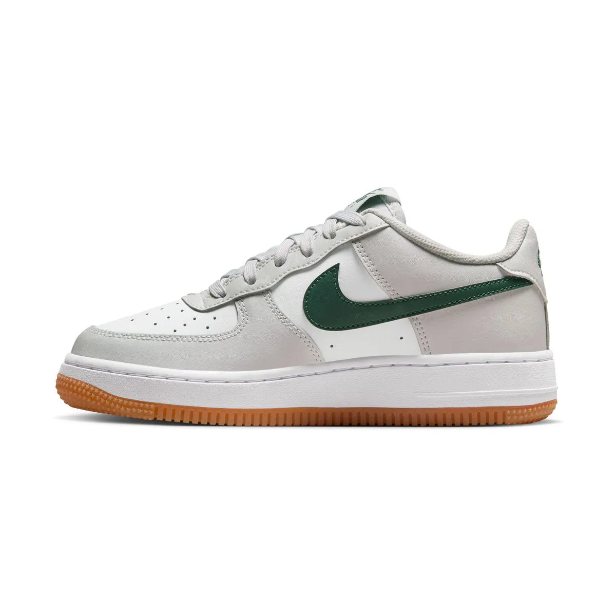 Nike Air Force 1 'Photon Dust Fir Gum White' Big Kids' Shoes Torsion Control Arch