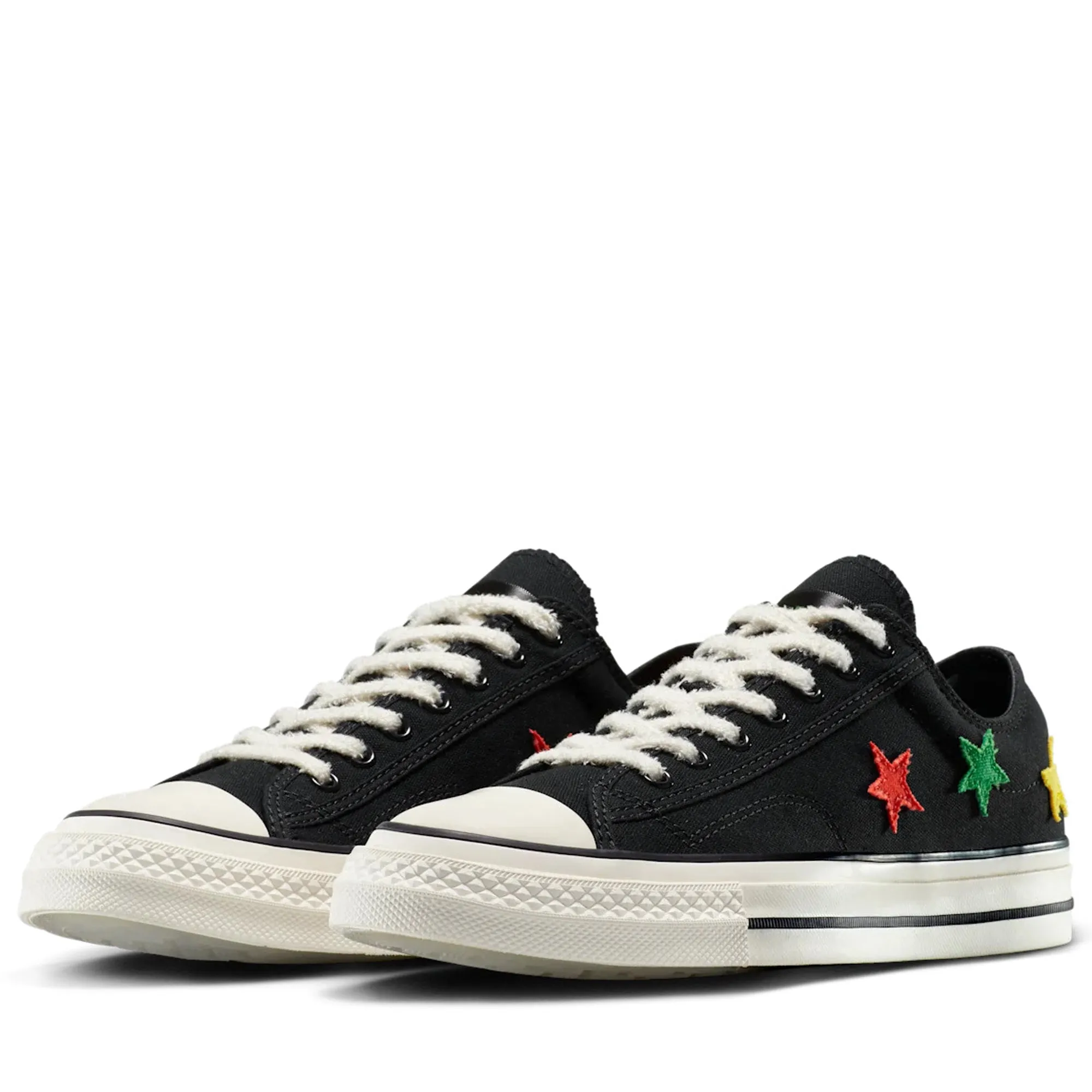 Daily Paper x Converse Star Player 76 Ox - Black/Fern Green Torsion Stability High Rebound Foam