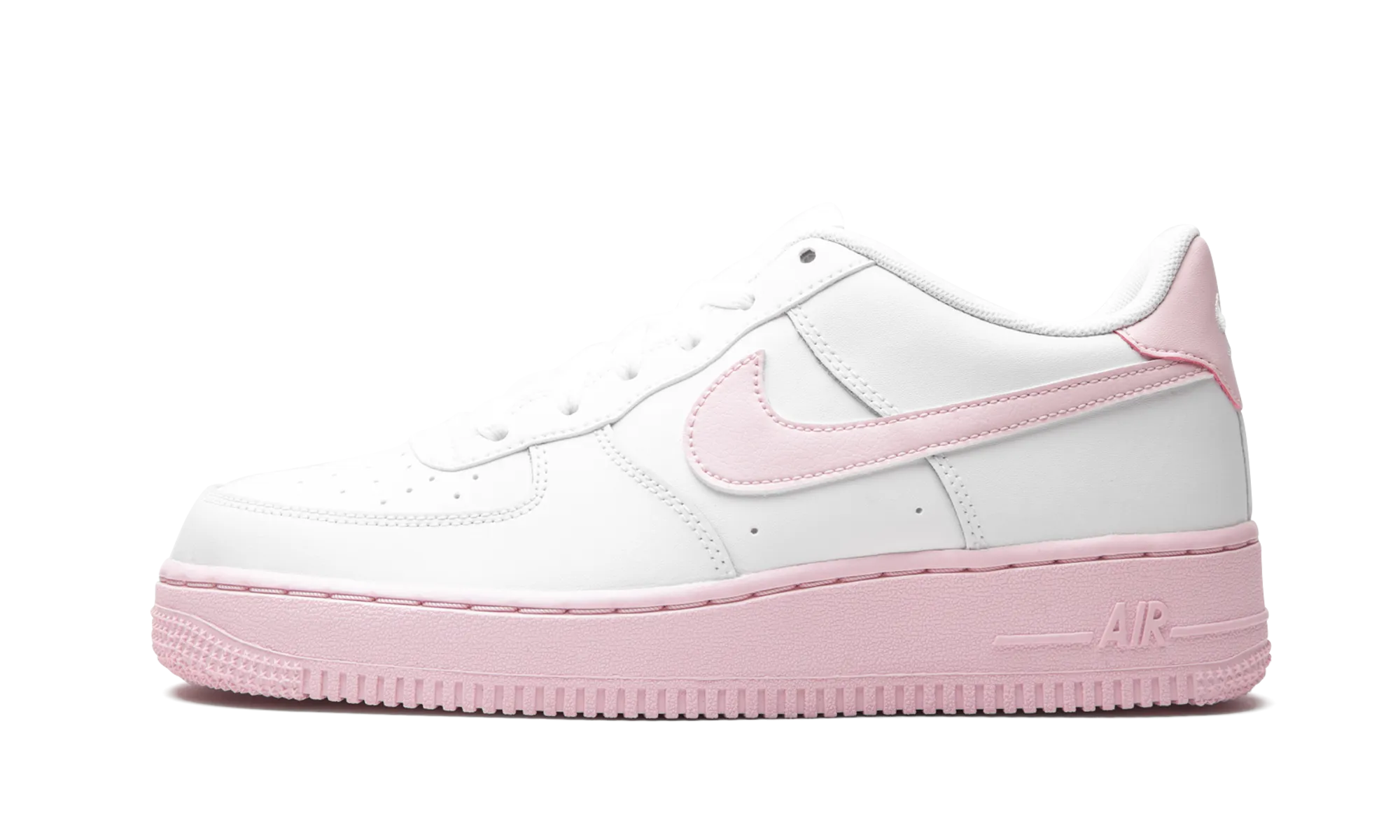 Air Force 1 low GS "Pink Foam" Strong Stitching Breathable Material