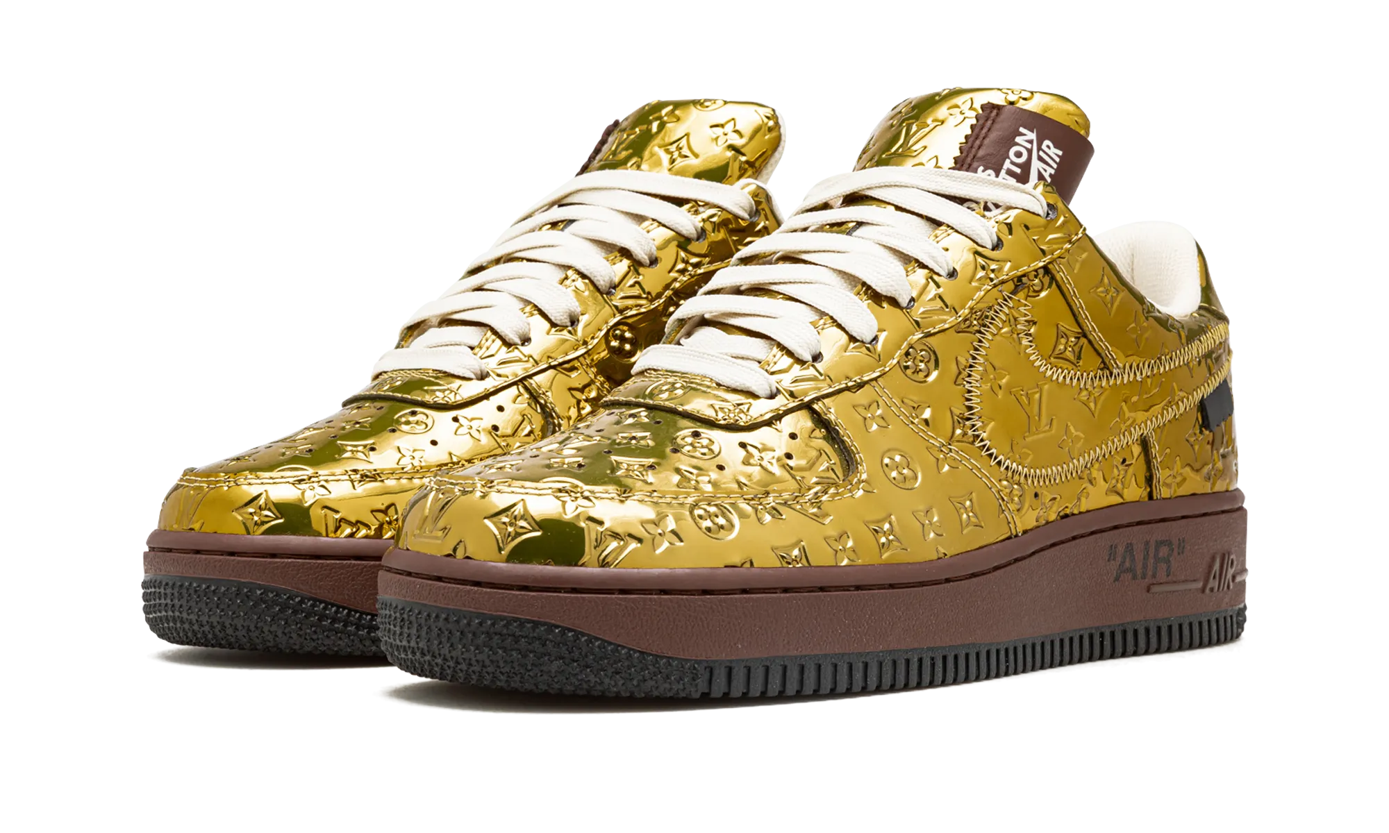 All Terrain Comfort Louis Vuitton Air Force 1 Low "Virgil Abloh - Metallic Gold"