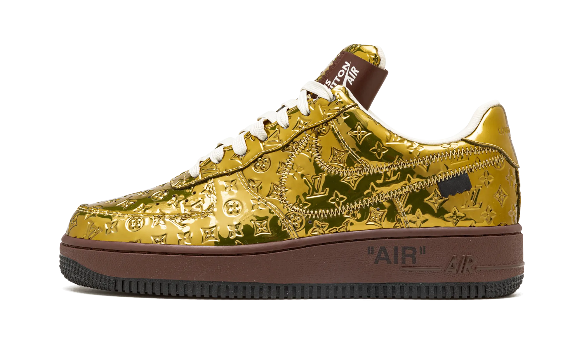 Performance Fit Action Street Flex Louis Vuitton Air Force 1 Low "Virgil Abloh - Metallic Gold"
