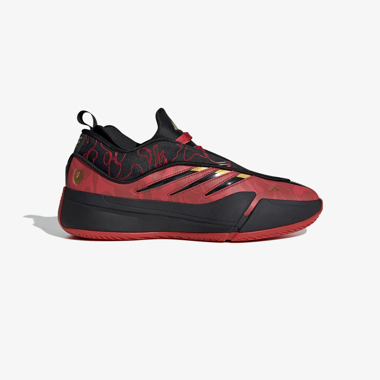 Contoured Footbed Design Abrasion Resistant Toe Cap Dame 9 x Bape